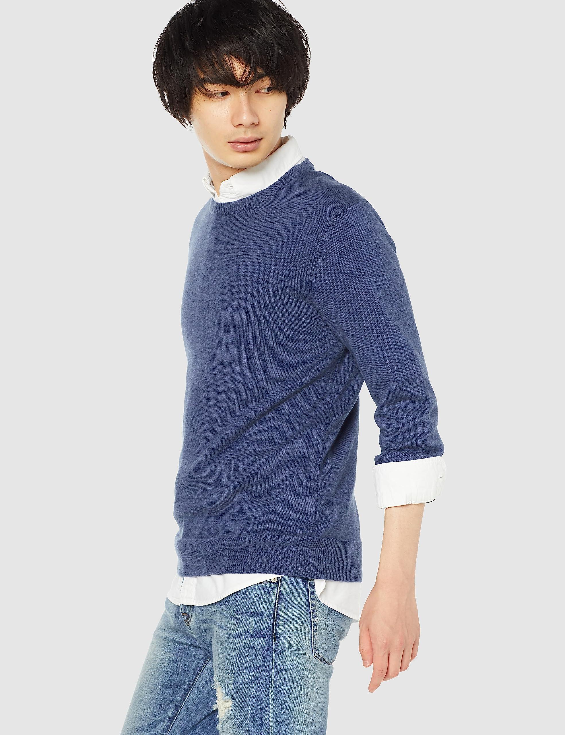 Amazon Essentials Men's Long-Sleeve Crewneck Sweater, 100% Cotton, Big & Tall Options Available - Image 5