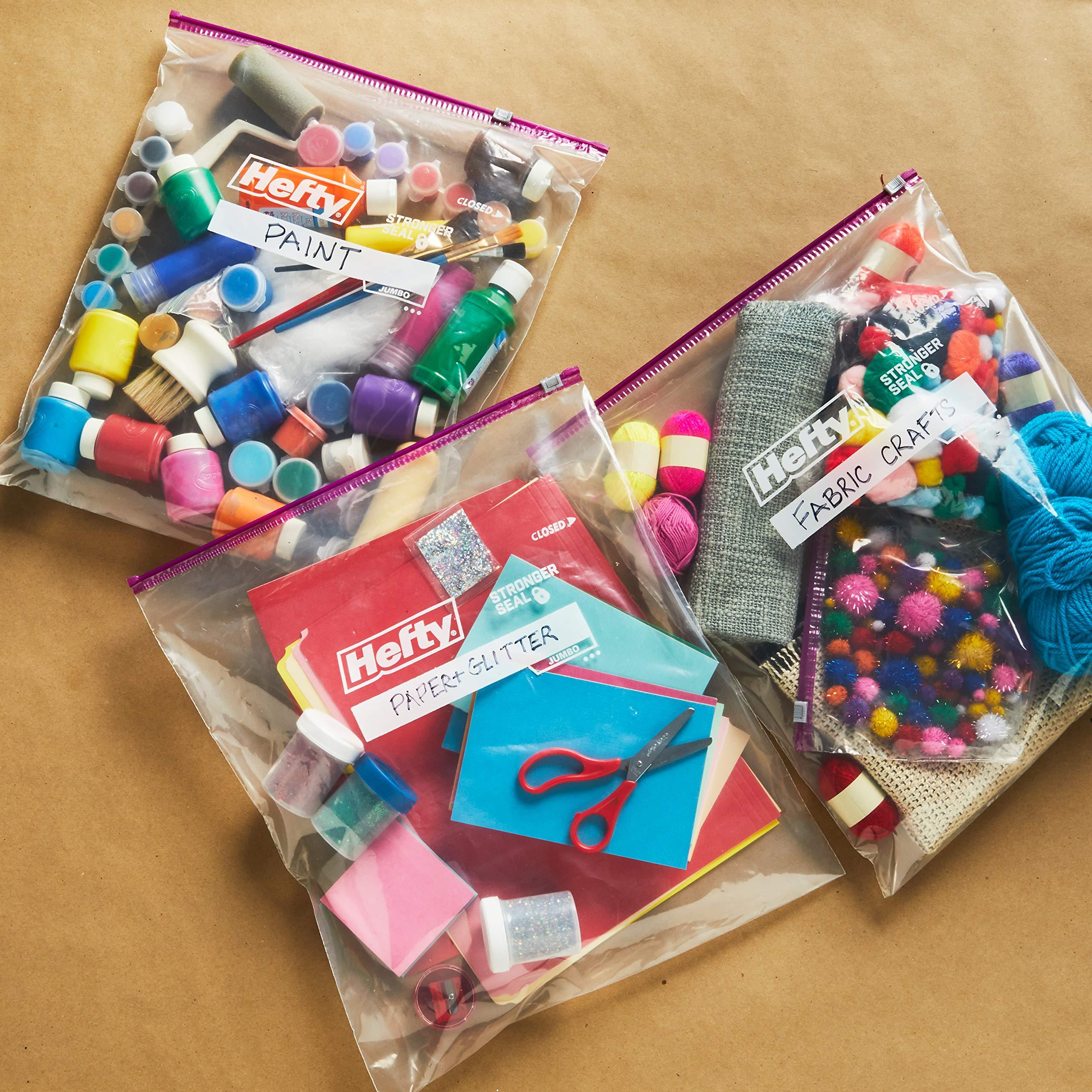 Hefty Slider Jumbo Storage Bags, 2.5 Gallon Size, 12 Count - Image 2
