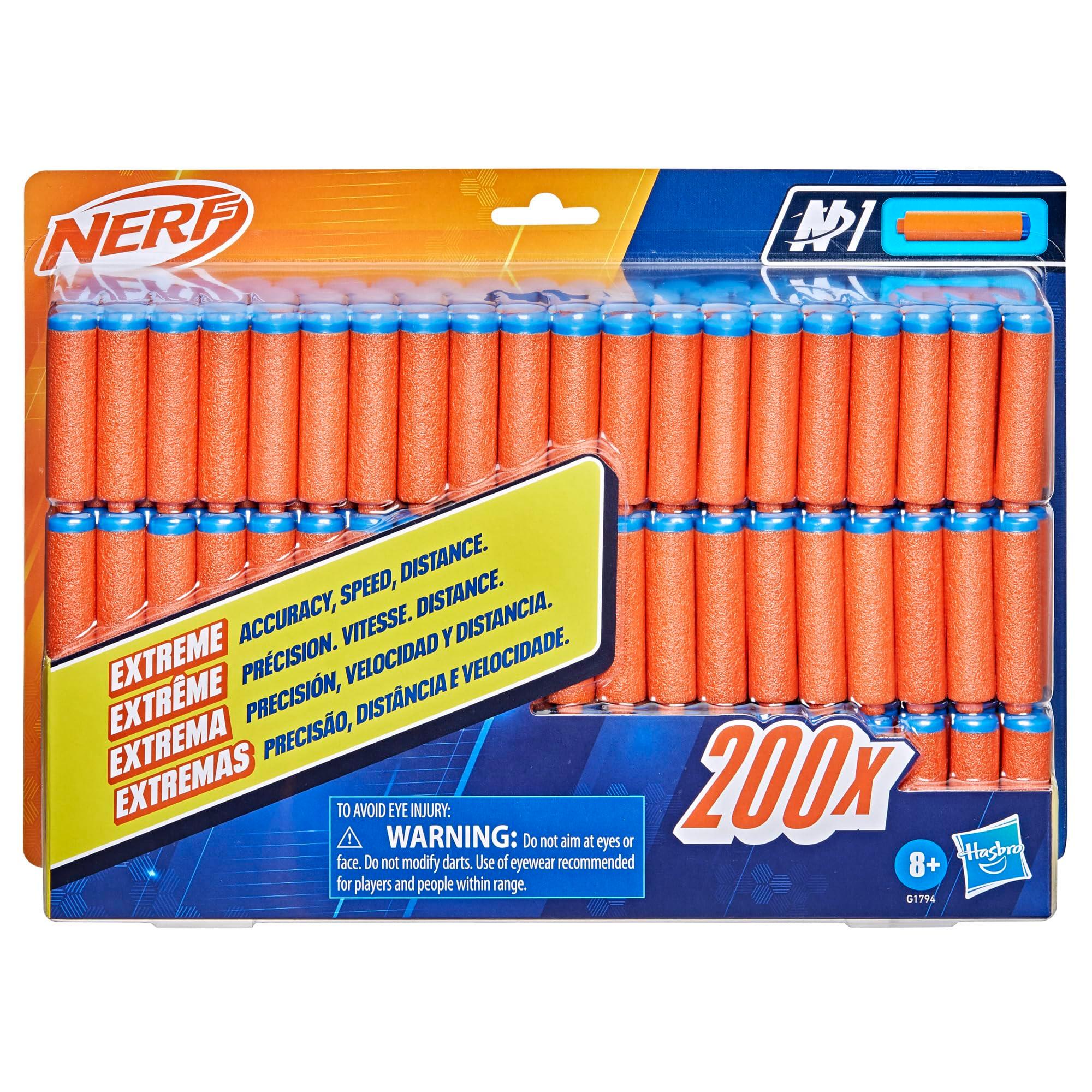 Nerf N Series N1 Dart Refill Pack, Includes 200 Darts, Compatible Only with Nerf N Series Blasters, Outdoor Games, Ages 8+