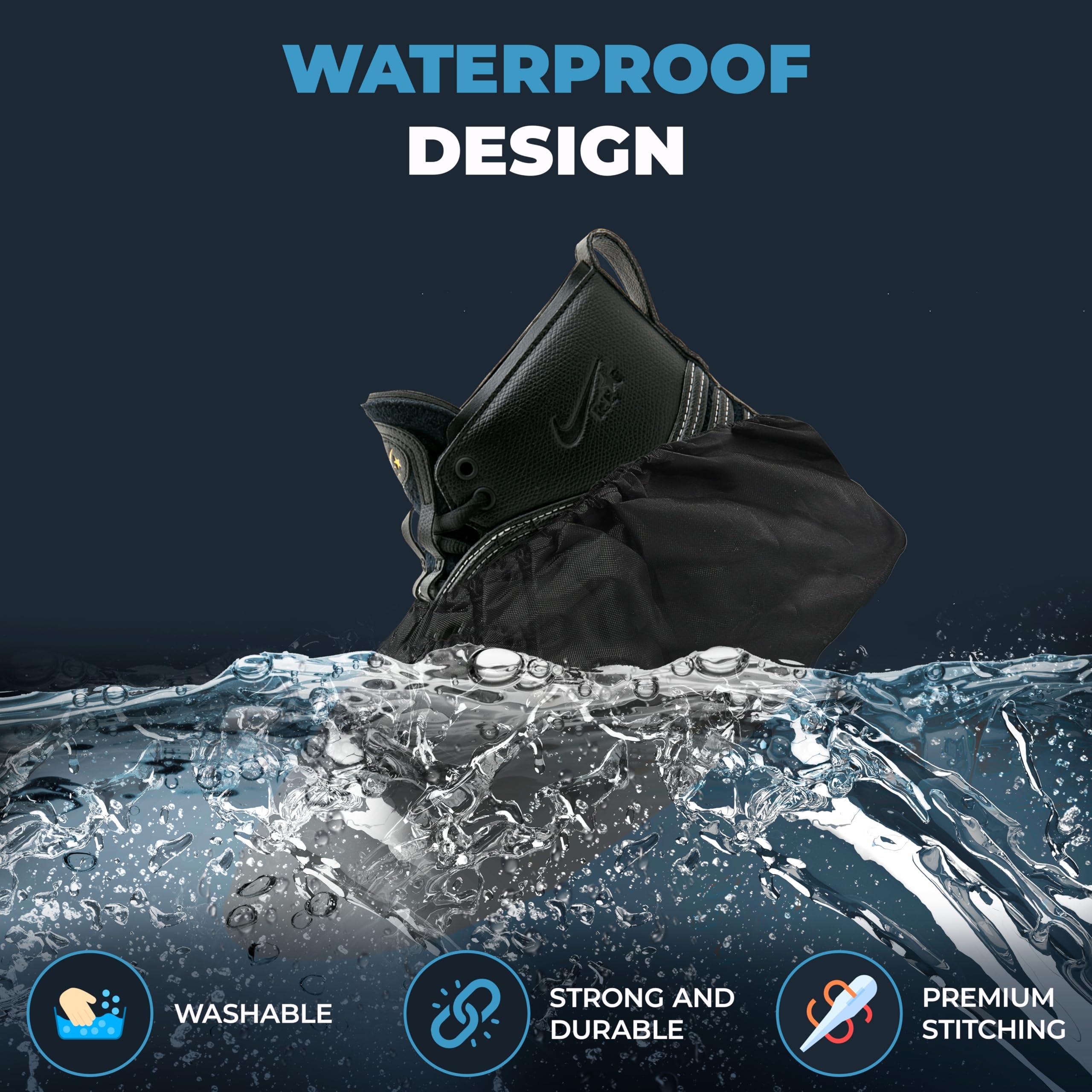 Blue Shoe Guys Professional Grade Reusable Boot & Shoe Covers Booties | 4 Pack 2 Pairs | Non-Slip, Waterproof, Recyclable for Indoor & Outdoor Protection - Image 5