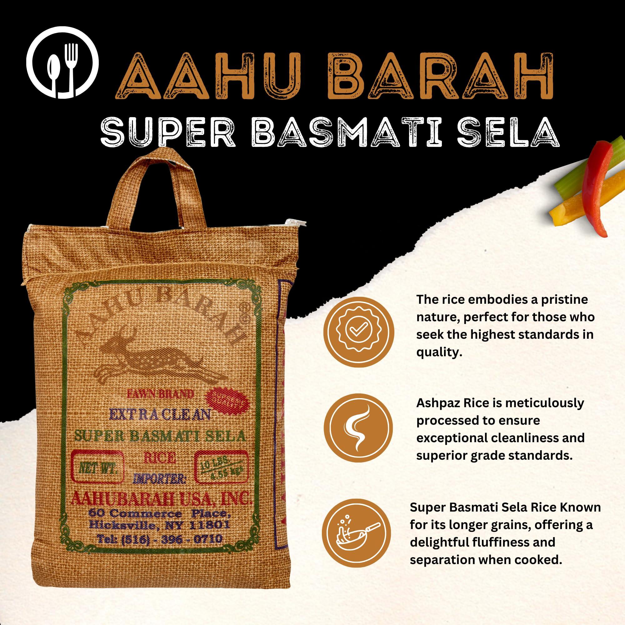 Aahu Barah Basmati Sela Rice - Extra-Long Grain for Superior Culinary Delights 10lb Pack - Image 6