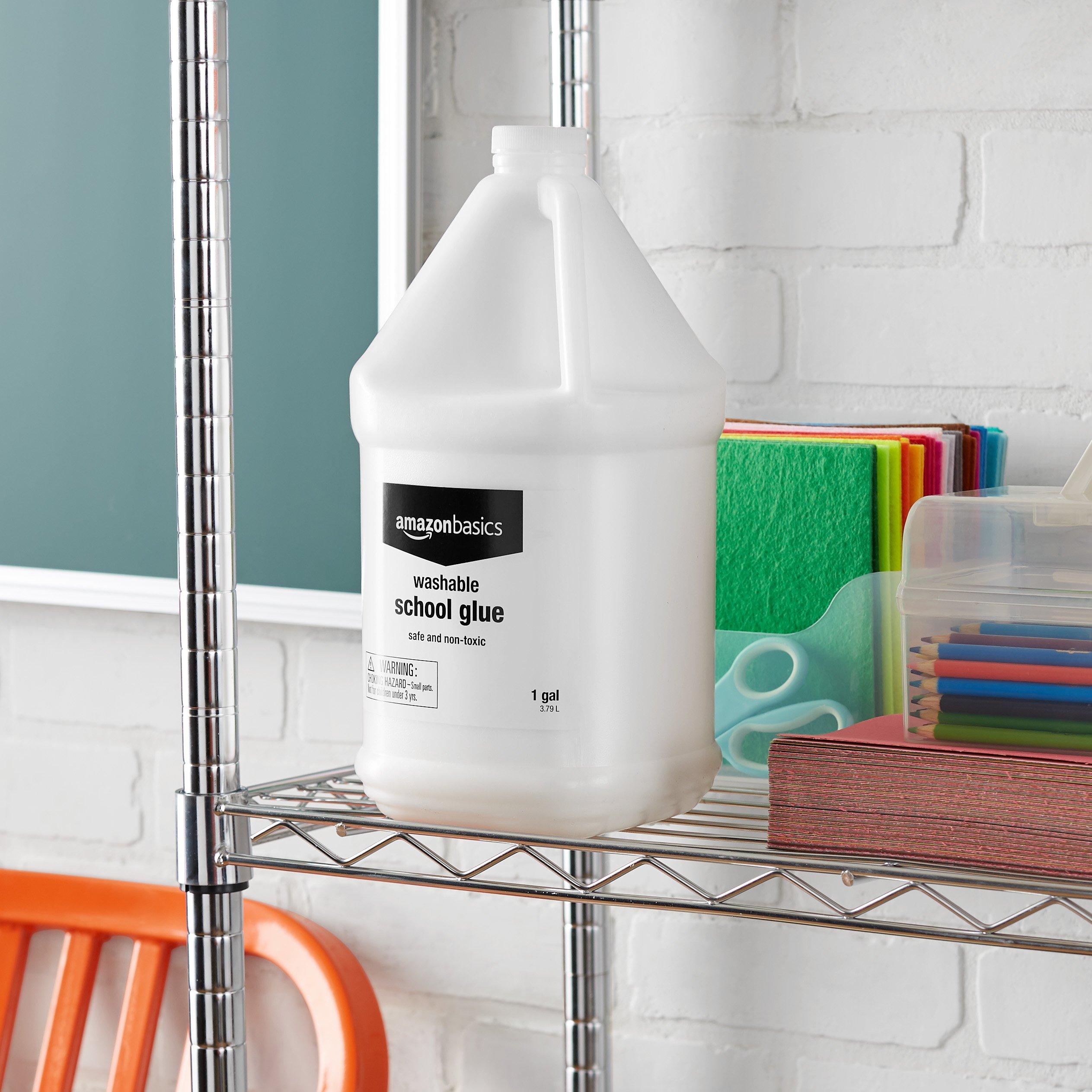 Amazon Basics All Purpose Washable School Craft Liquid Glue for Making Slime, 1 Gallon, White, Single Pack - Image 5
