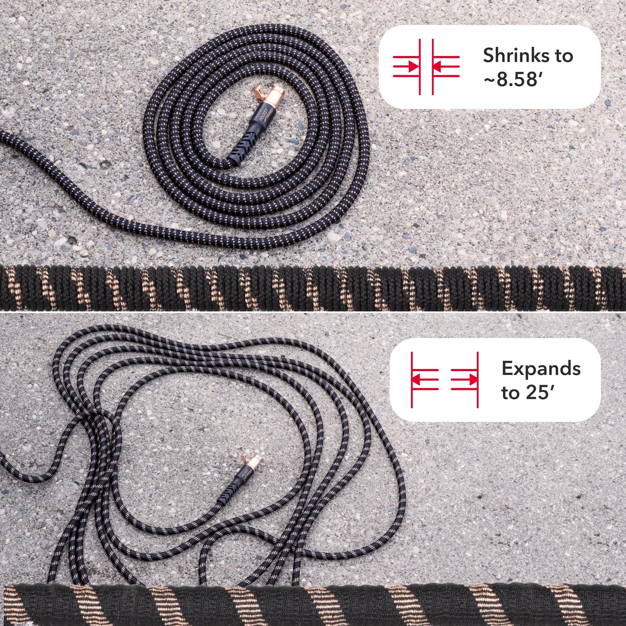 Pocket Hose Copper Bullet Expandable Garden Hose 25 FT w/10 Pattern Thumb Spray Nozzle AS-SEEN-ON-TV 650psi 3/4 in Patented Lead-Free Ultra-Lightweight Solid Copper Anodized Aluminum Fittings No-Kink - Image 2