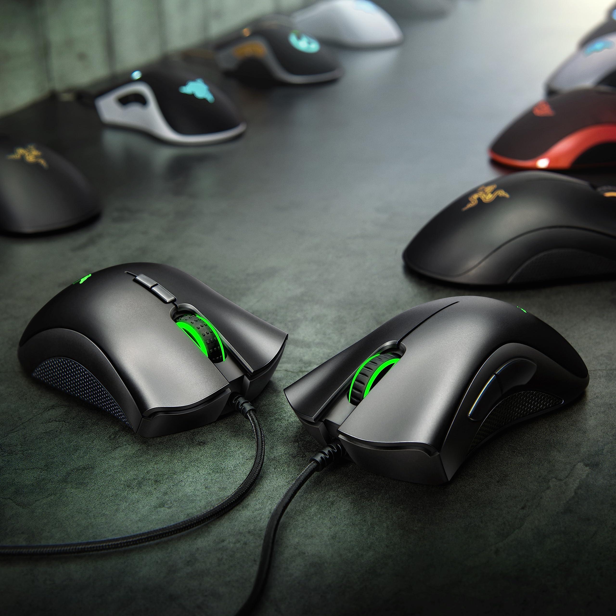 Razer DeathAdder Essential Gaming Mouse: 6400 DPI Optical Sensor - 5 Programmable Buttons - Mechanical Switches - Rubber Side Grips - Classic Black - Image 7