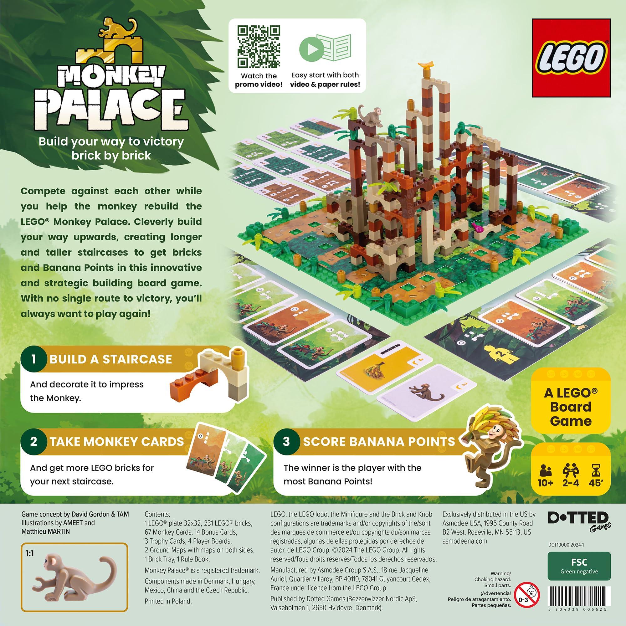Monkey Palace: A Lego Board Game - Build Your Way to Victory Brick by Brick! Fun Family Brick-Building Game for Kids & Adults, Ages 10+, 2-4 Players, 45 Minute Playtime, Made by Bezzerwizzer - Image 3