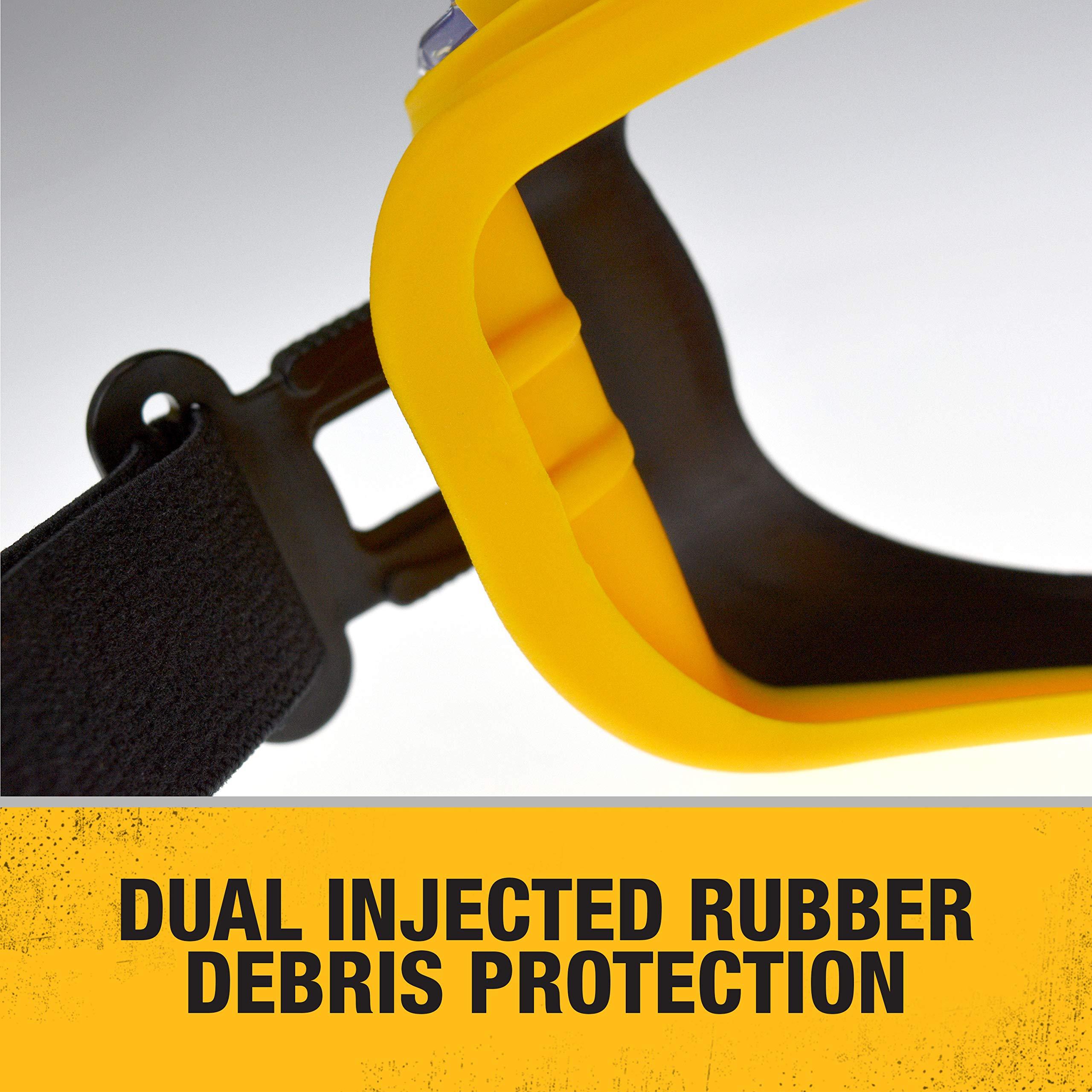 Dewalt DPG82 Concealer Anti-Fog Dual Mold Safety Goggle - 1 Pair - Image 3