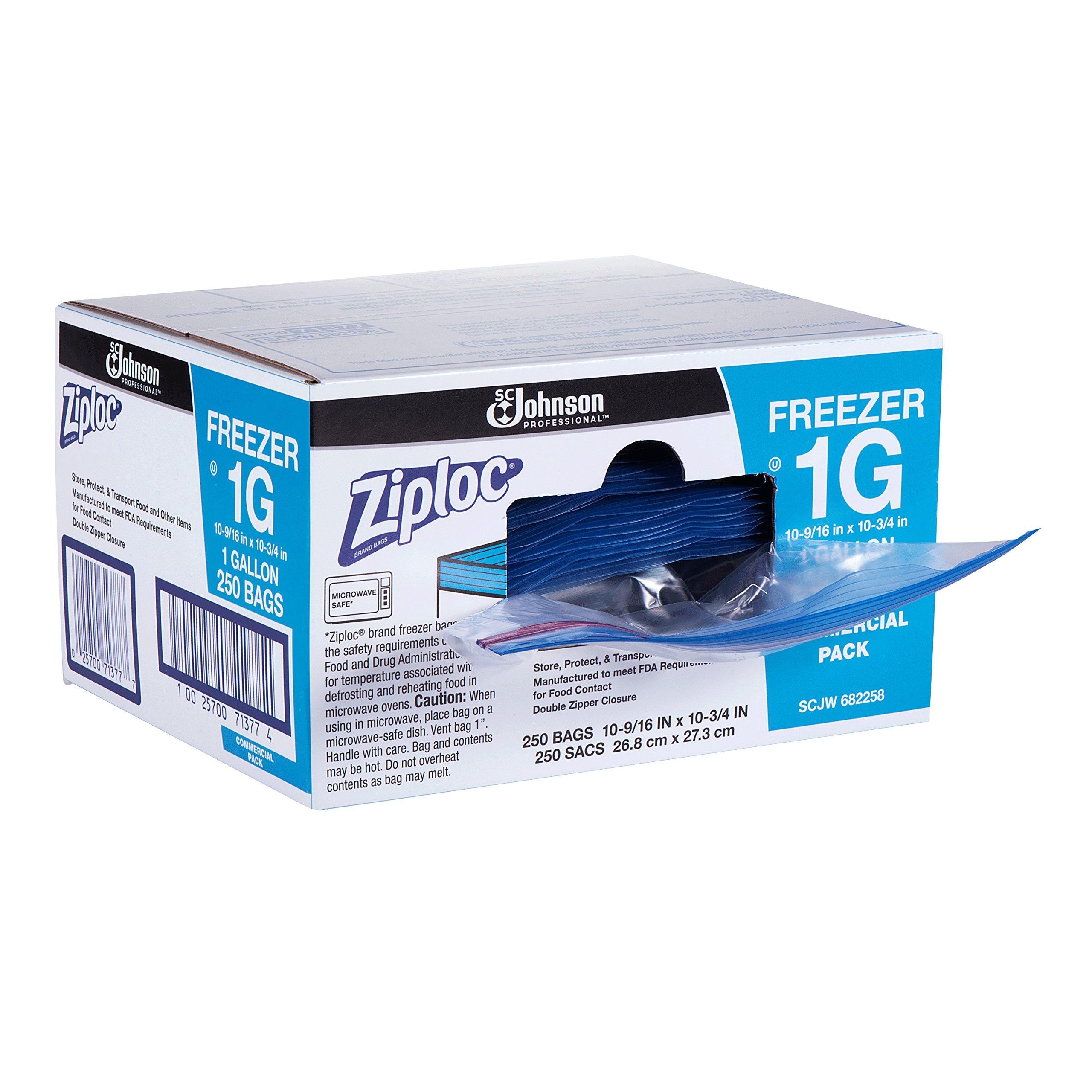 Ziploc Gallon Food Storage Freezer Bags, Grip 'n Seal Technology for Easier Grip, Open, and Close, 250 Count (Pack of 8, 2000 Count Total) - Image 4