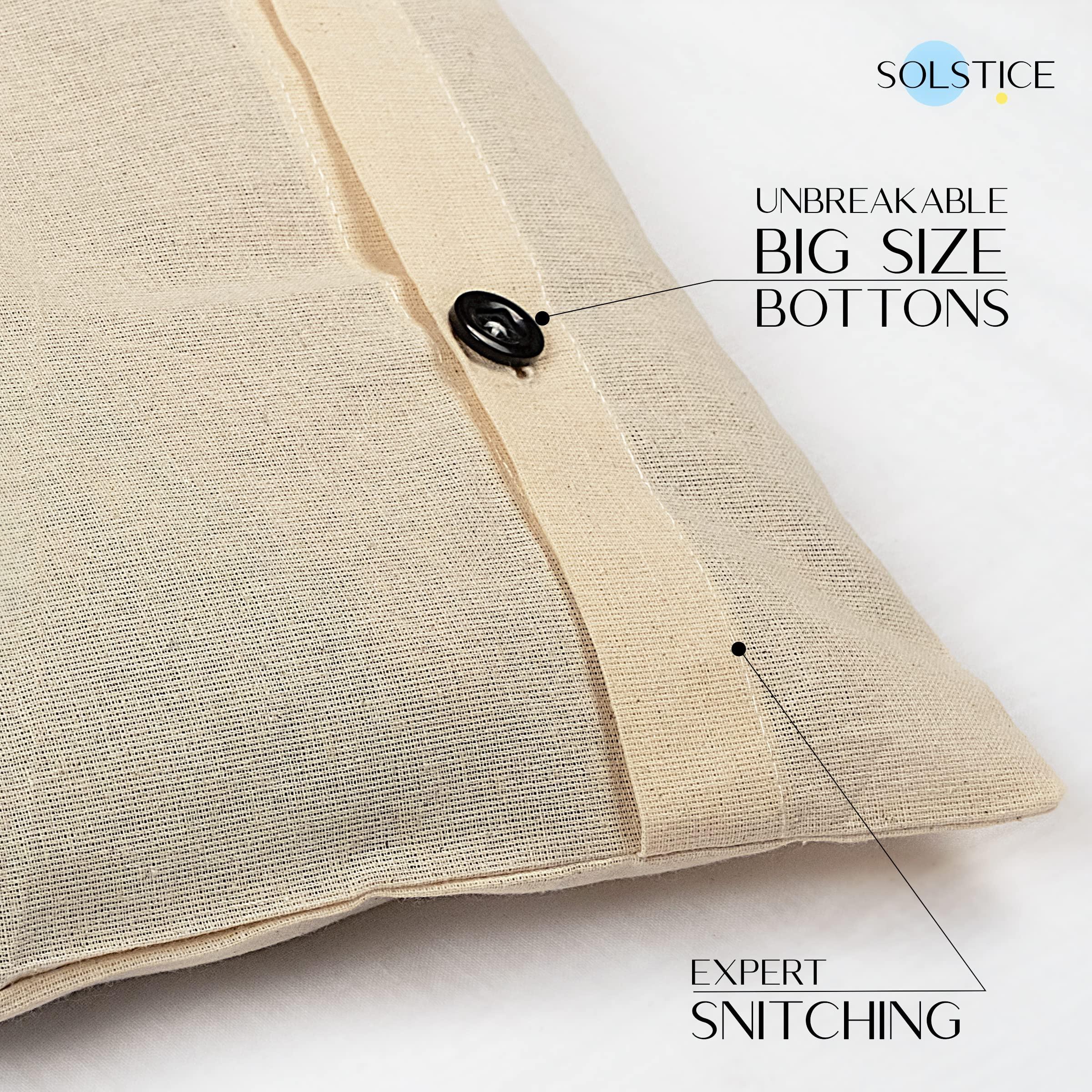 SOLSTICE Cotton Saree Covers, Saree Bags, Clothes Covers for Clothes Storage bag, Travelling, Wardrobe Organizer with Mesh, Window (16 x 14, off white) (Pack of 12) - Image 3