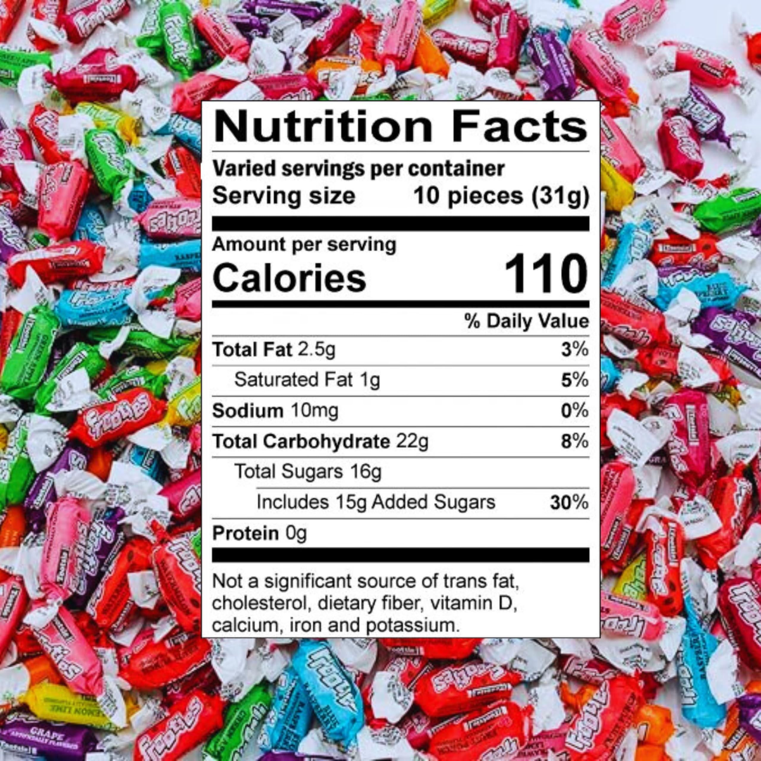 Tootsie Frooties Assorted Candy Mix (10 Fruity Flavors) - Tootsie Roll Taffies, Ultimate Fruity Variety Pack, Gluten Free, Peanut Free & Kosher Fruit Chews 1.5 Lb - Image 2