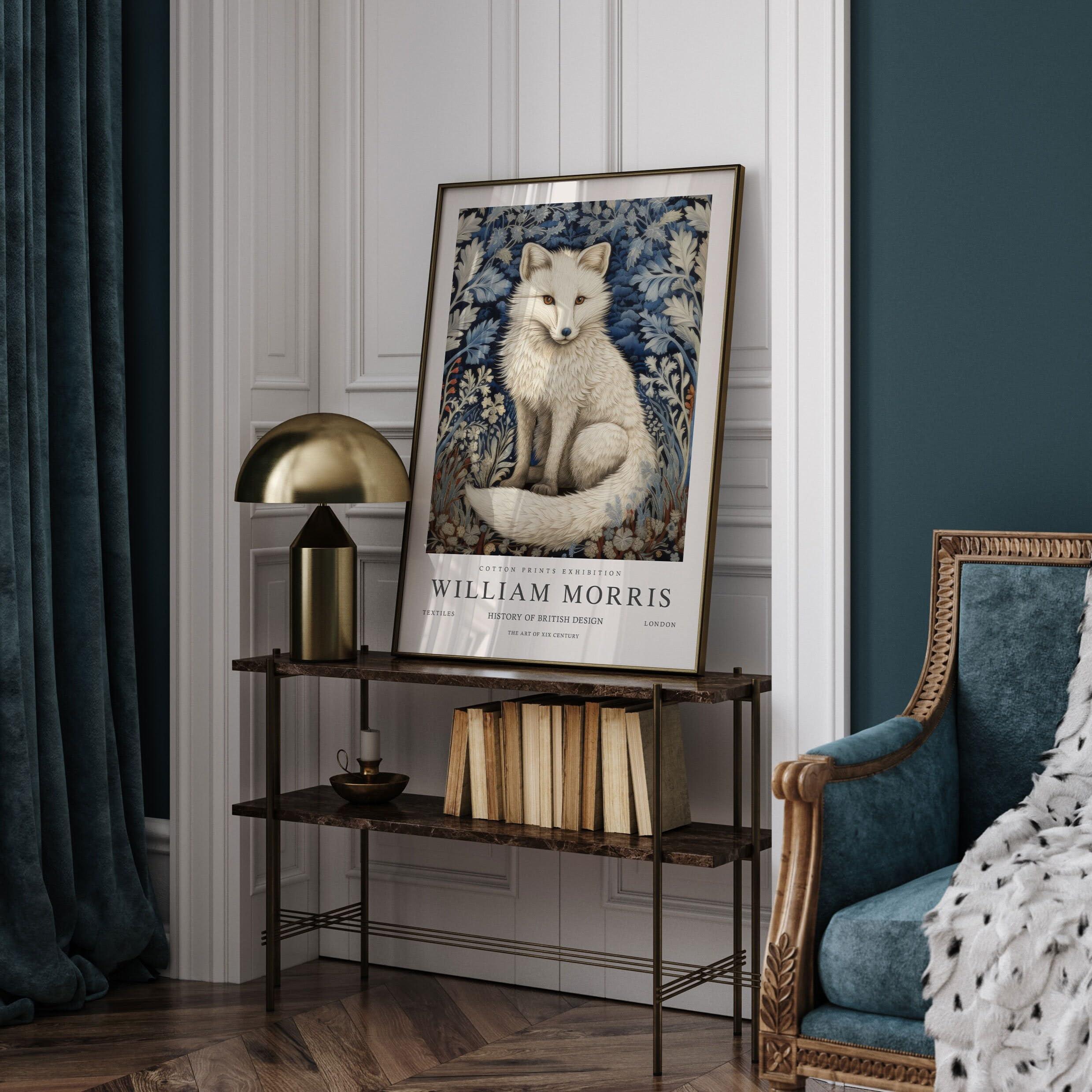 William Morris Print, William Morris Exhibition Print, William Morris Poster, Vintage Wall Art, Textiles Art, Vintage Poster, Arctic Fox Art Unframed #193 16x24 Inches - Image 8