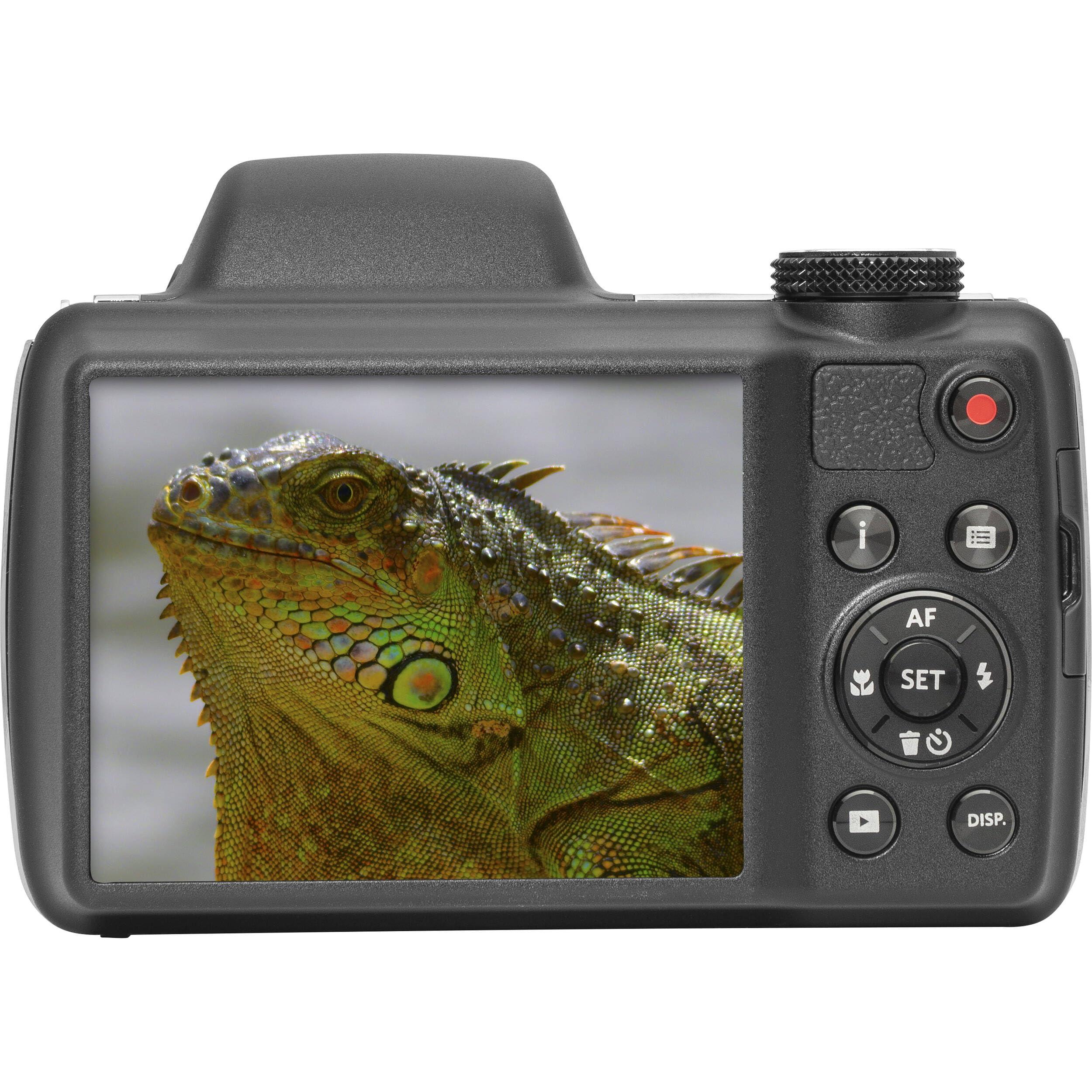 Kodak PIXPRO AZ528 16 MP Full HD Video Digital Camera (Black) with 52x Optical Zoom Bundle with Accessories Including Protective Camera Case, Battery & Charger, 32GB SD Card, Tripod and More - Image 6