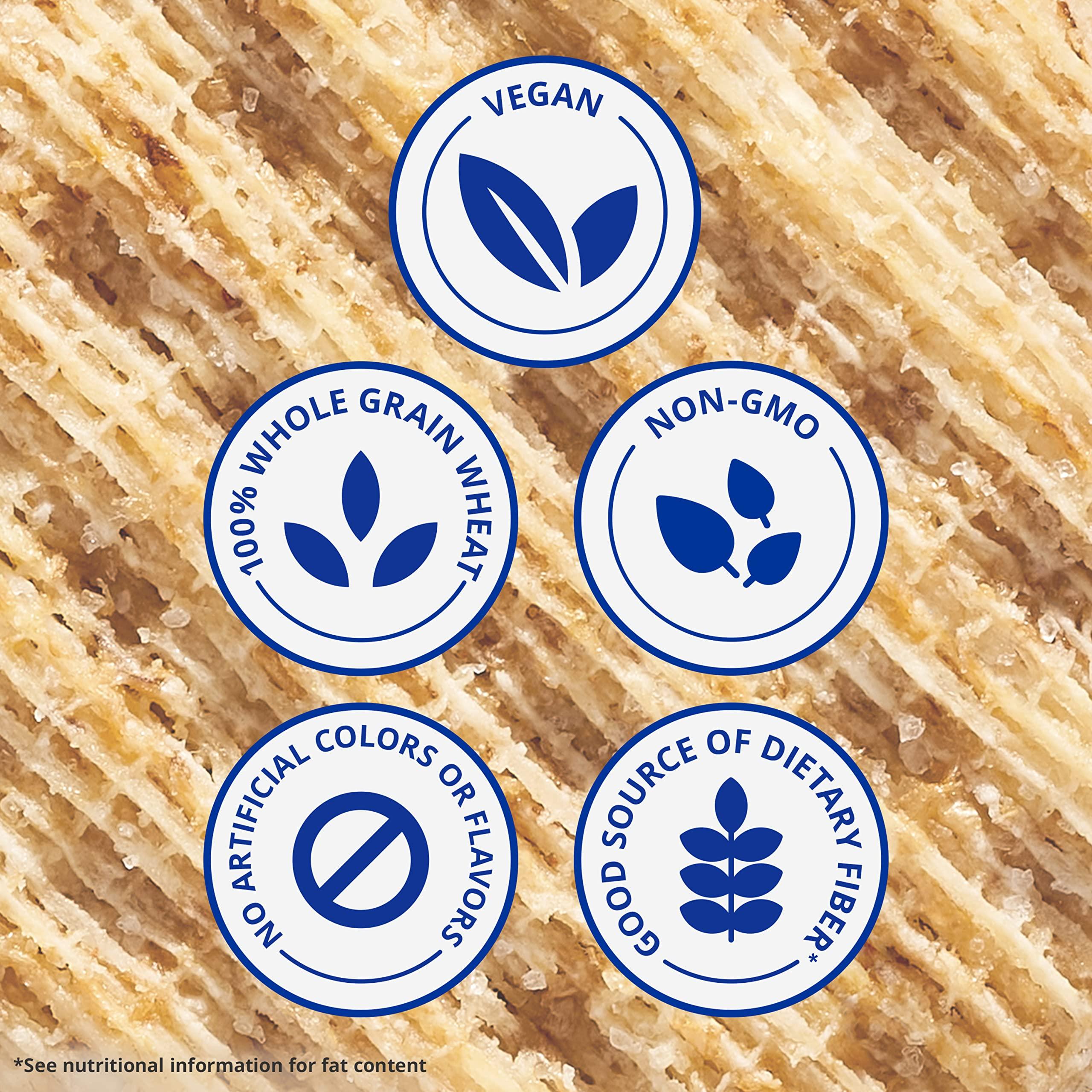 Triscuit Minis Original Whole Grain Wheat Crackers, Vegan Crackers, Bulk Lunch Snacks, 20 Snack Packs - Image 5