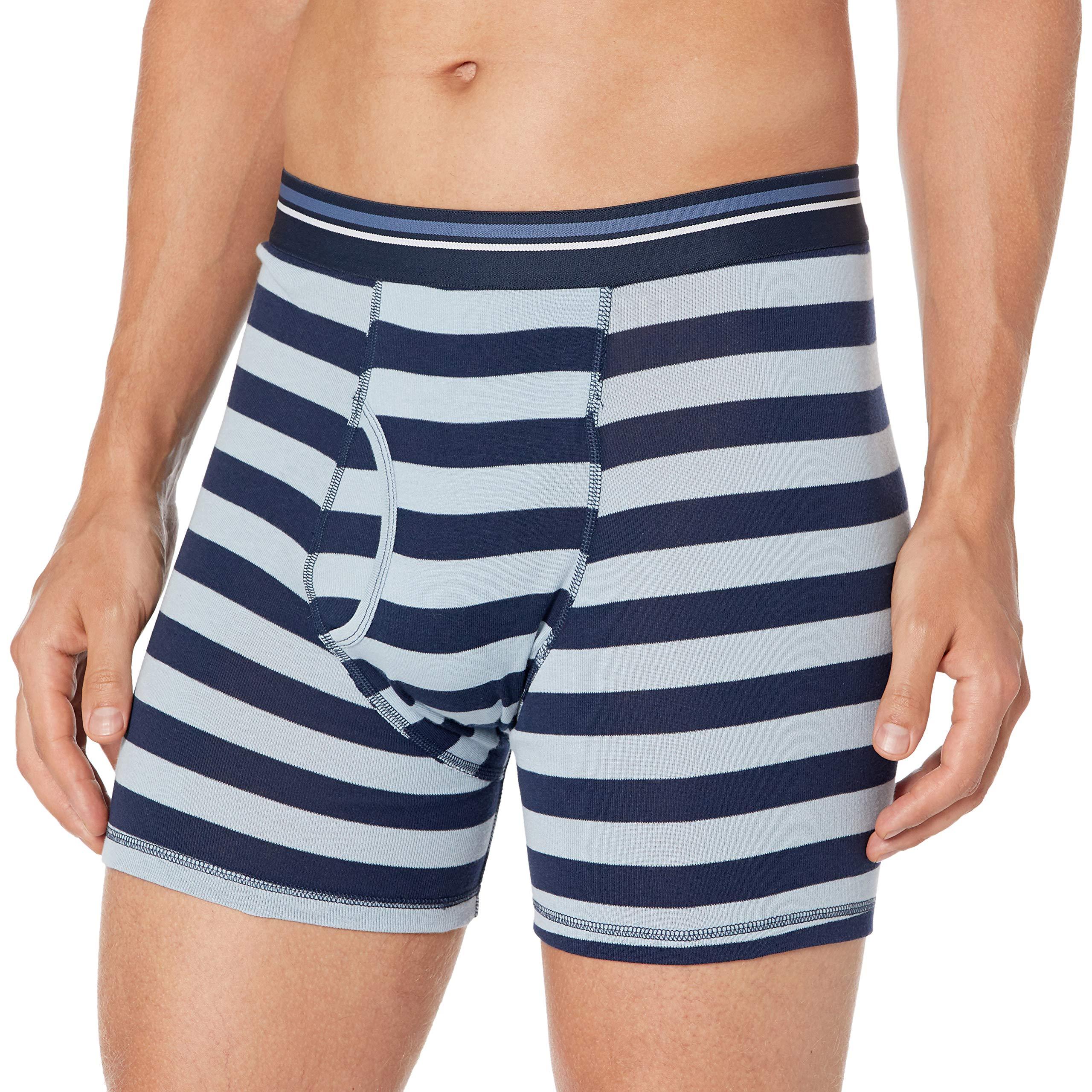 Amazon Essentials Men's Underwear Boxer Briefs, Comfortable Cotton, Tag-Free, Pack of 5 - Image 3