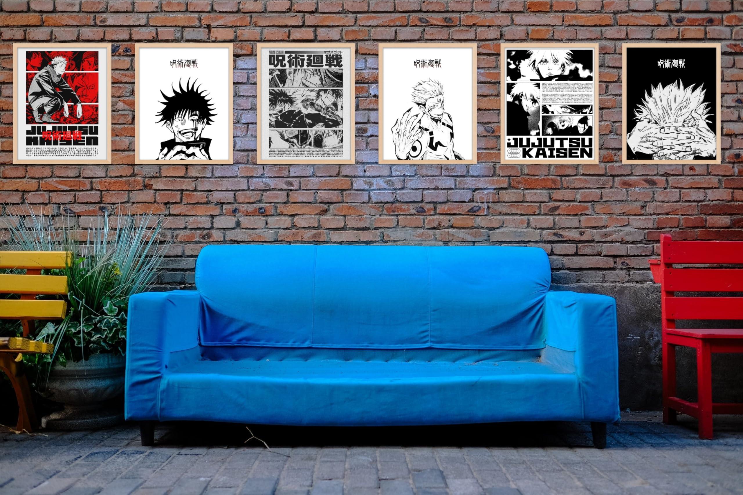 Ouroboros Art & Design - JJK Sorcery Showdown: Jujutsu Kaisen Anime Poster Set - Manga Art - Anime Poster - Yuji Itadori - Gojo Satoru - 6 Pieces - 8x10'' Inch - Unframed - Image 9