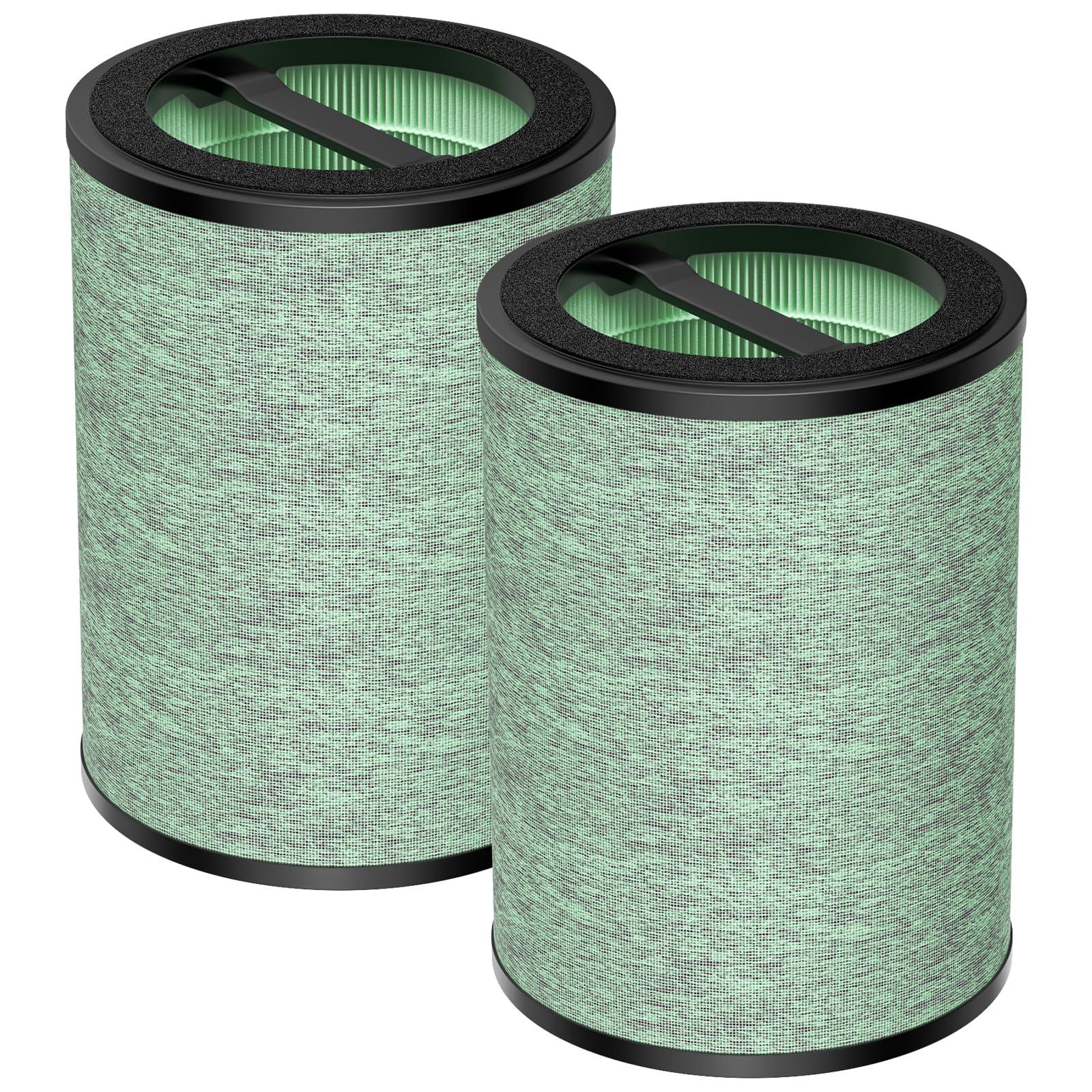 True HEPA Filter Replacement Compatible with WYZE Smart Air Purifier, 4-in-1 High-Efficiency H13 HEPA Air Filter, Standard Filter, 2 Pack
