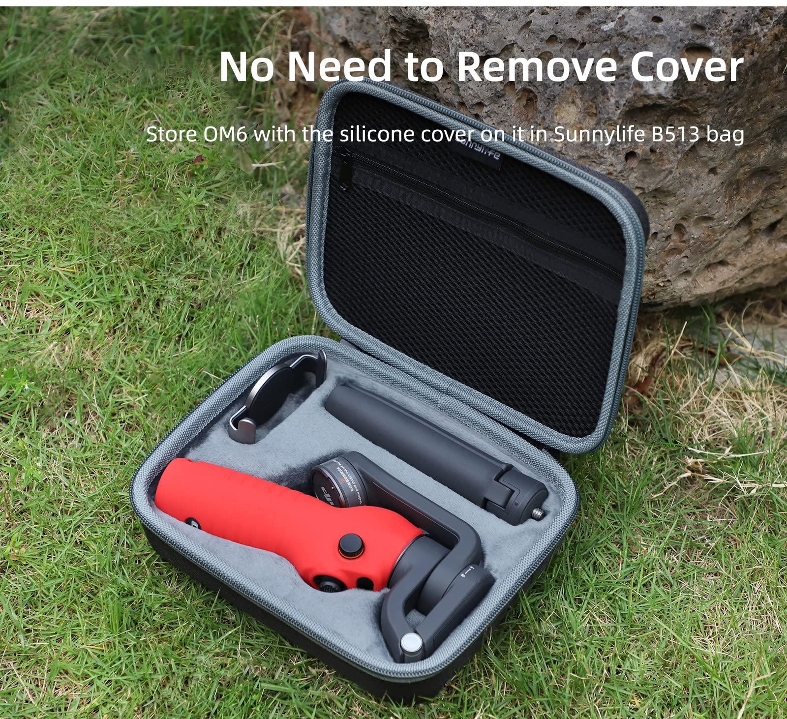 Anbee Protective Silicone Case Cover Non-Slip Handlebar Sleeve Compatible with DJI Osmo Mobile 6 Handheld Smartphone Gimbal Stabilizer (Black) - Image 7