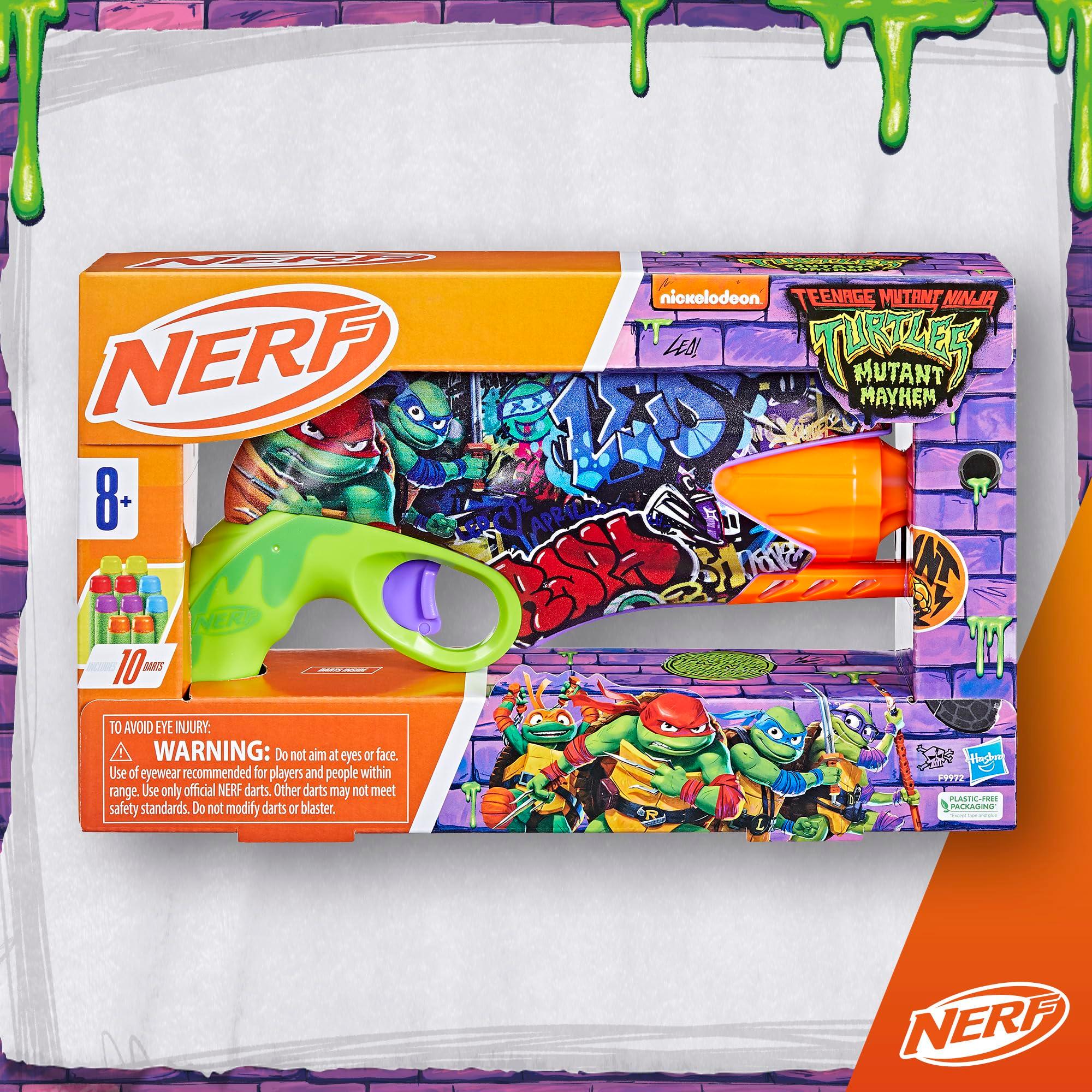 Nerf Teenage Mutant Ninja Turtles Blaster, 10 Elite Darts, Toy Foam Blasters, Ages 8 and Up - Image 6