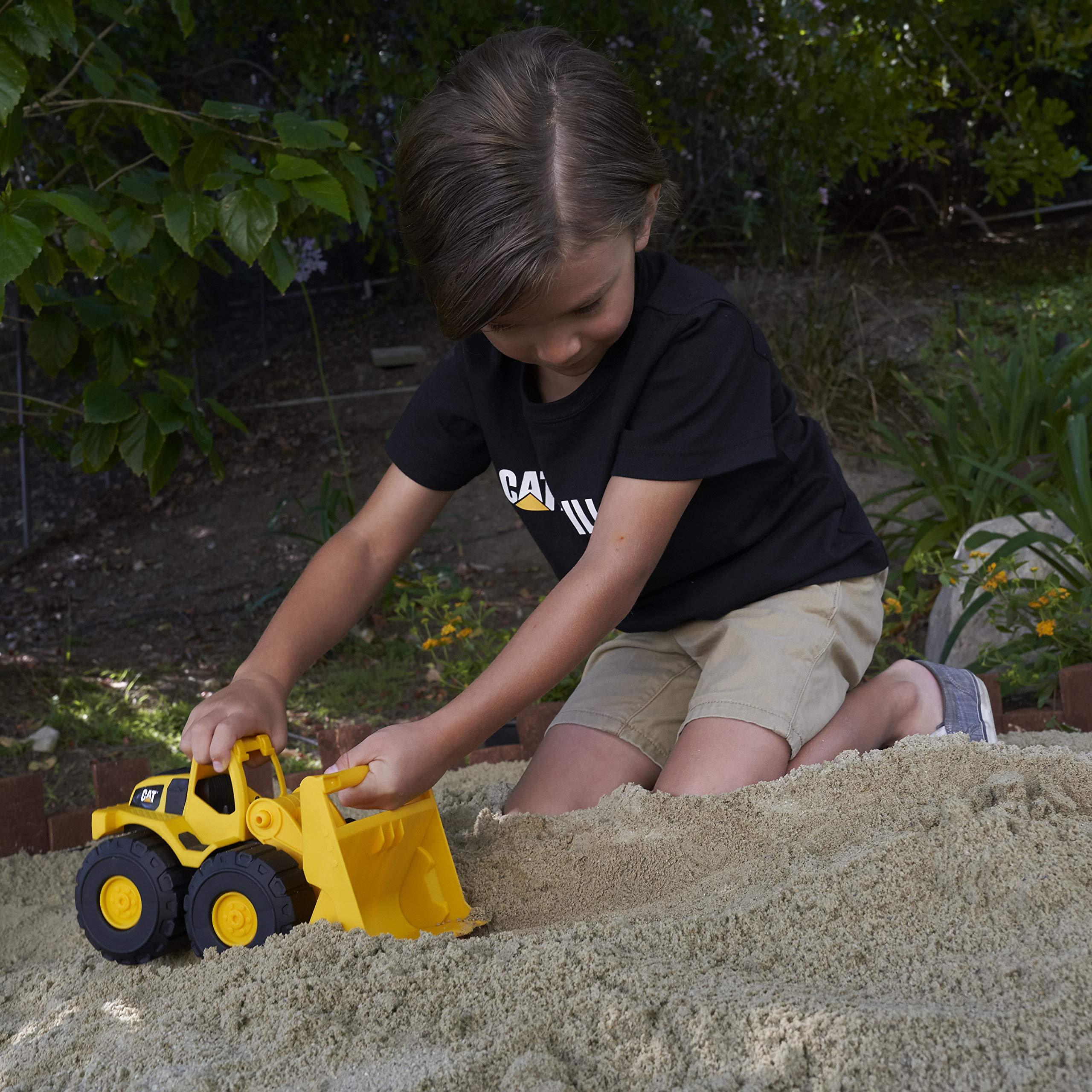 CAT Construction Toys, Construction Fleet 10" Front Loader Toy - Heavyâ€‘Duty Plastic, Working Bucket & Freeâ€‘Rolling Wheels, Indoor/Outdoor Sandbox Vehicle for Toddlers & Kids Agesâ€¯2â€¯+ - Image 6