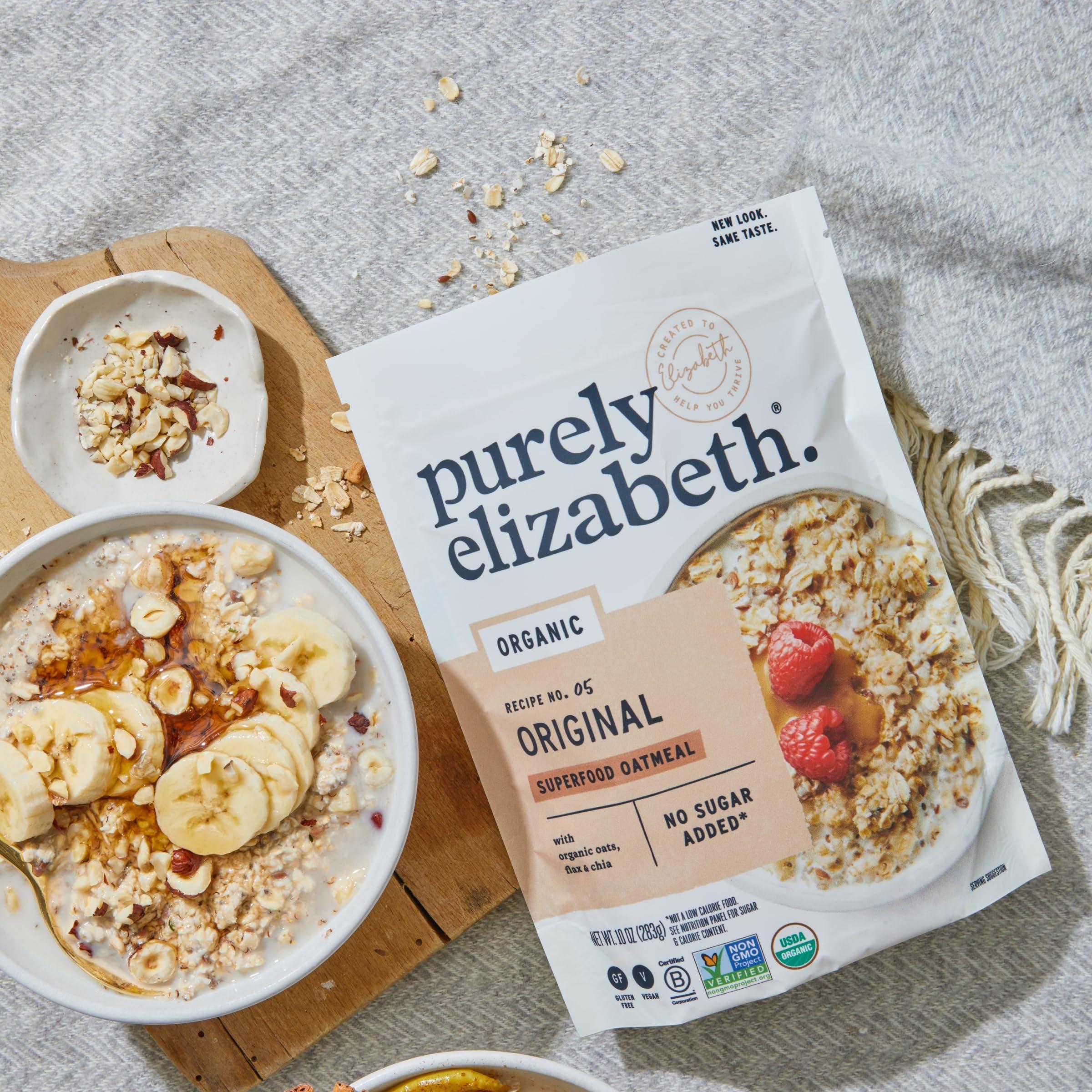 Purely Elizabeth Superfood Oats - Gluten-Free Oats & Non-GMO Project Verified | 100% Vegan & Packed with Protein & Fiber | Original - 10oz - Image 5