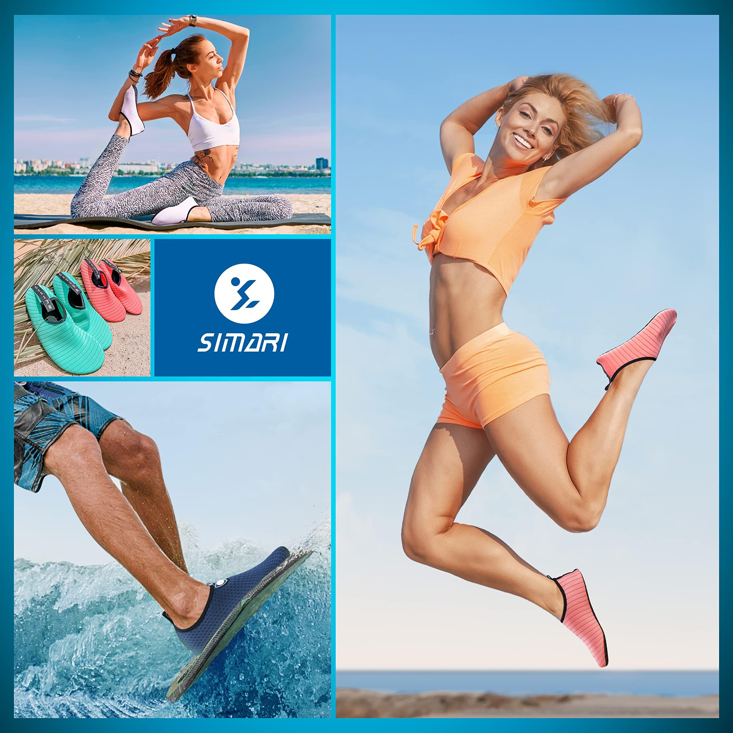 SIMARI Water Shoes for Women Men Swim Aqua Socks Beach Pool Essentials Barefoot Surf River Boat Kayak Sea Yoga Sand Exercise Sport Accessories Breathable Quick-Dry Adult Youth Kid Size SWS001 - Image 7