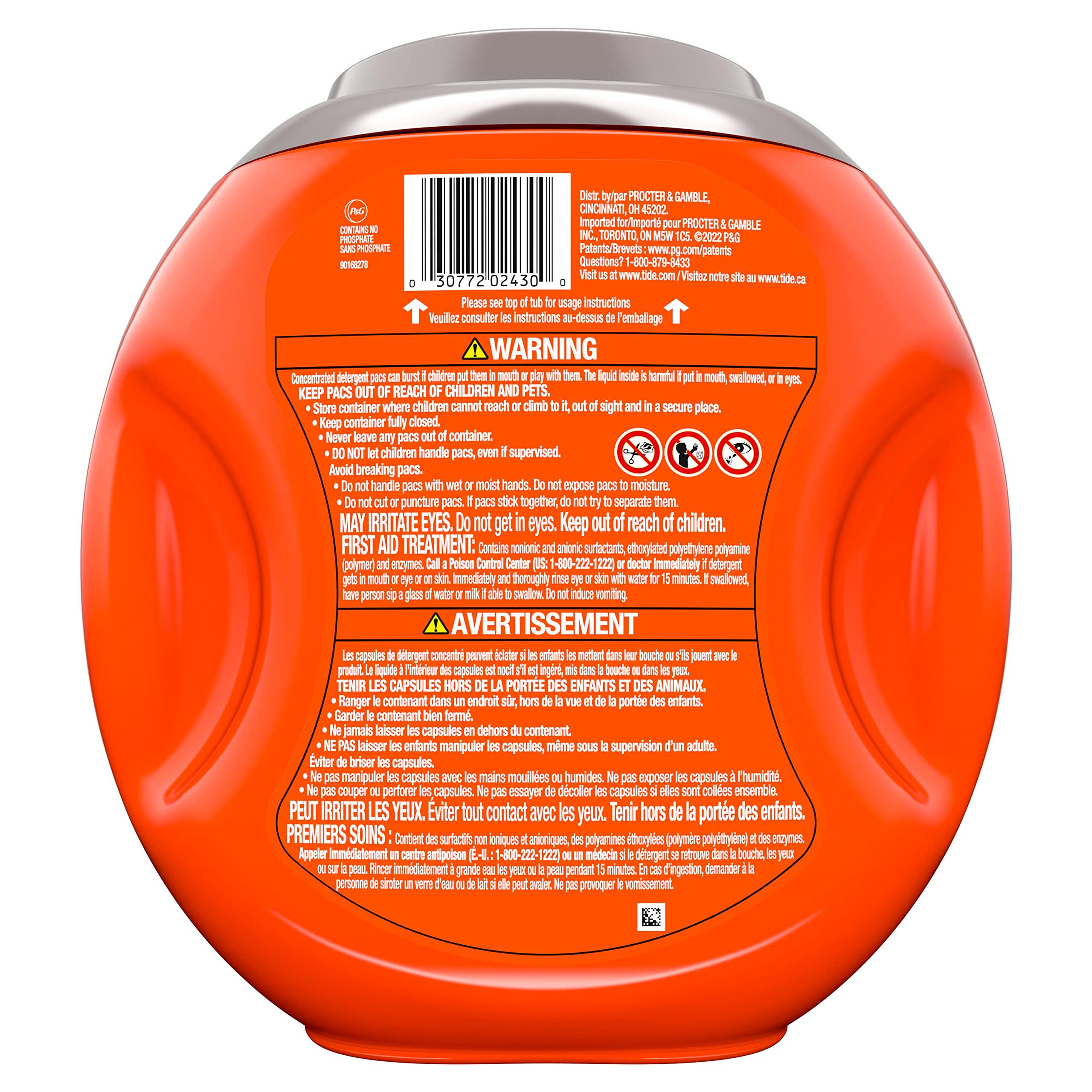 Tide Hygienic Clean Heavy 10x Duty Power PODS Laundry Detergent Pacs, Original, 25 count, For Visible and Invisible Dirt - Image 7