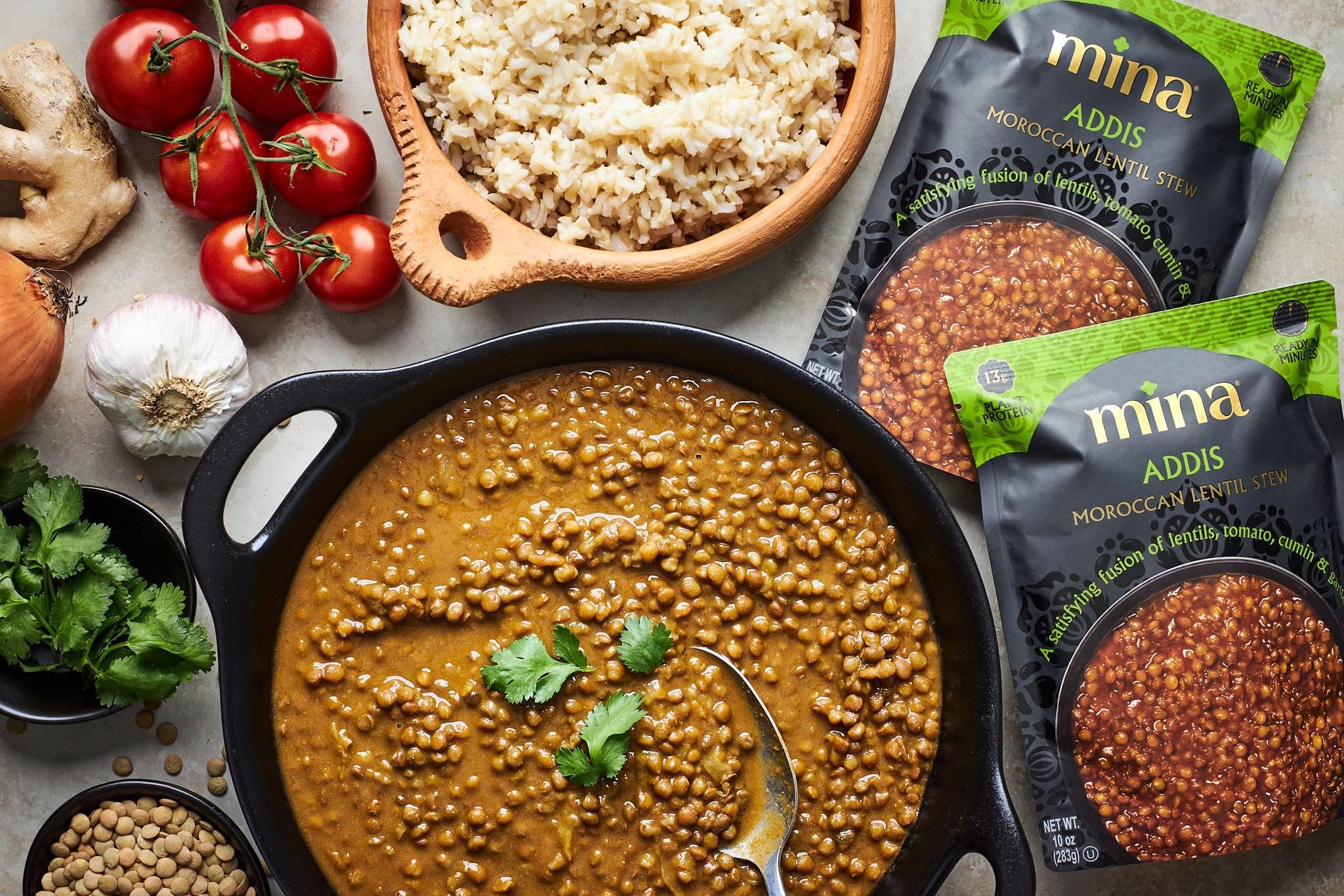 Mina Moroccan Lentils, Ready to Eat, Lentils High In Plant Based Protein, Vegan, Non-GMO, Gluten Free, Kosher, Microwavable, Packaged Meal & Side Dish, 10 oz - Image 6