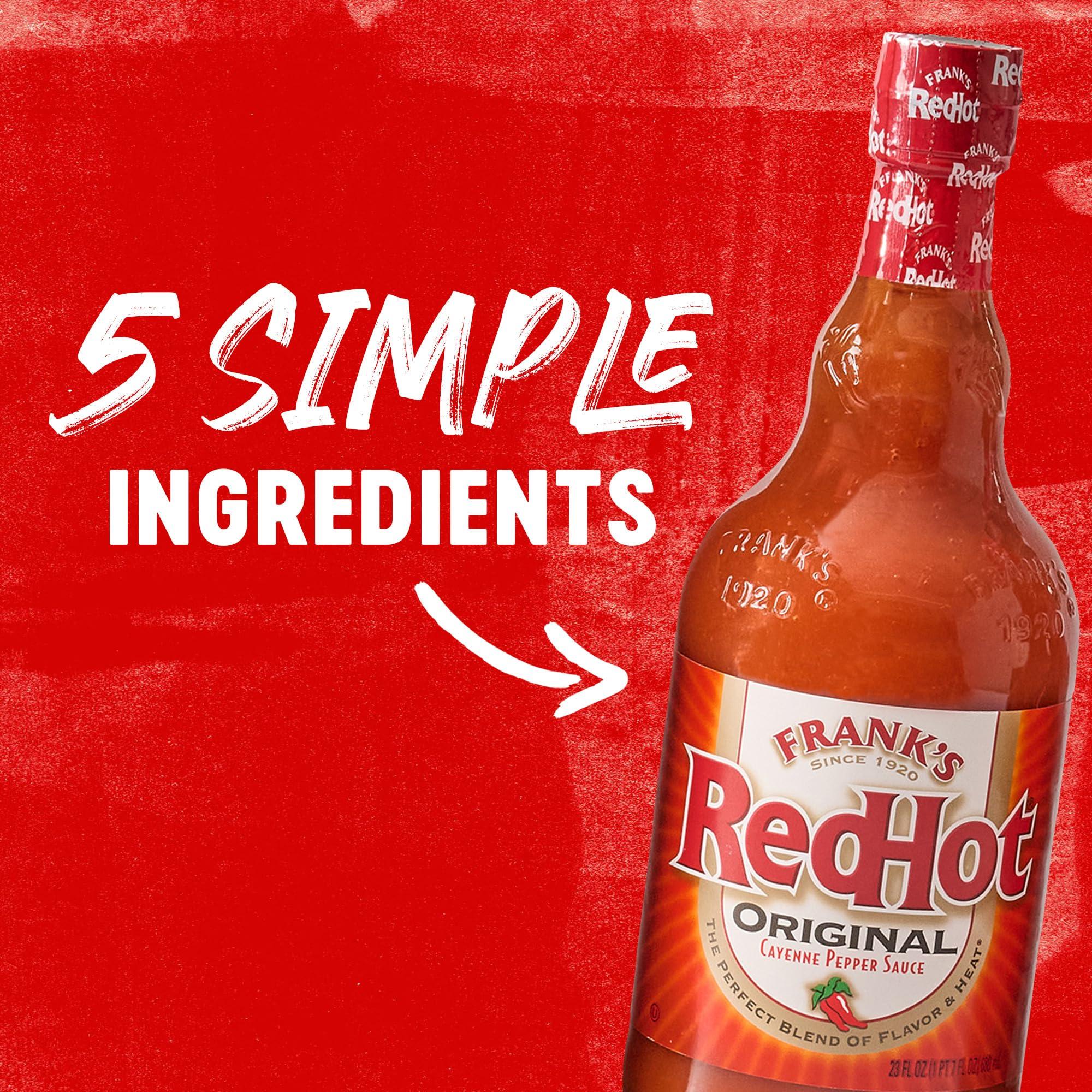 Frank's RedHot Original Cayenne Pepper Hot Wing Sauce, 23 fl oz - Image 3