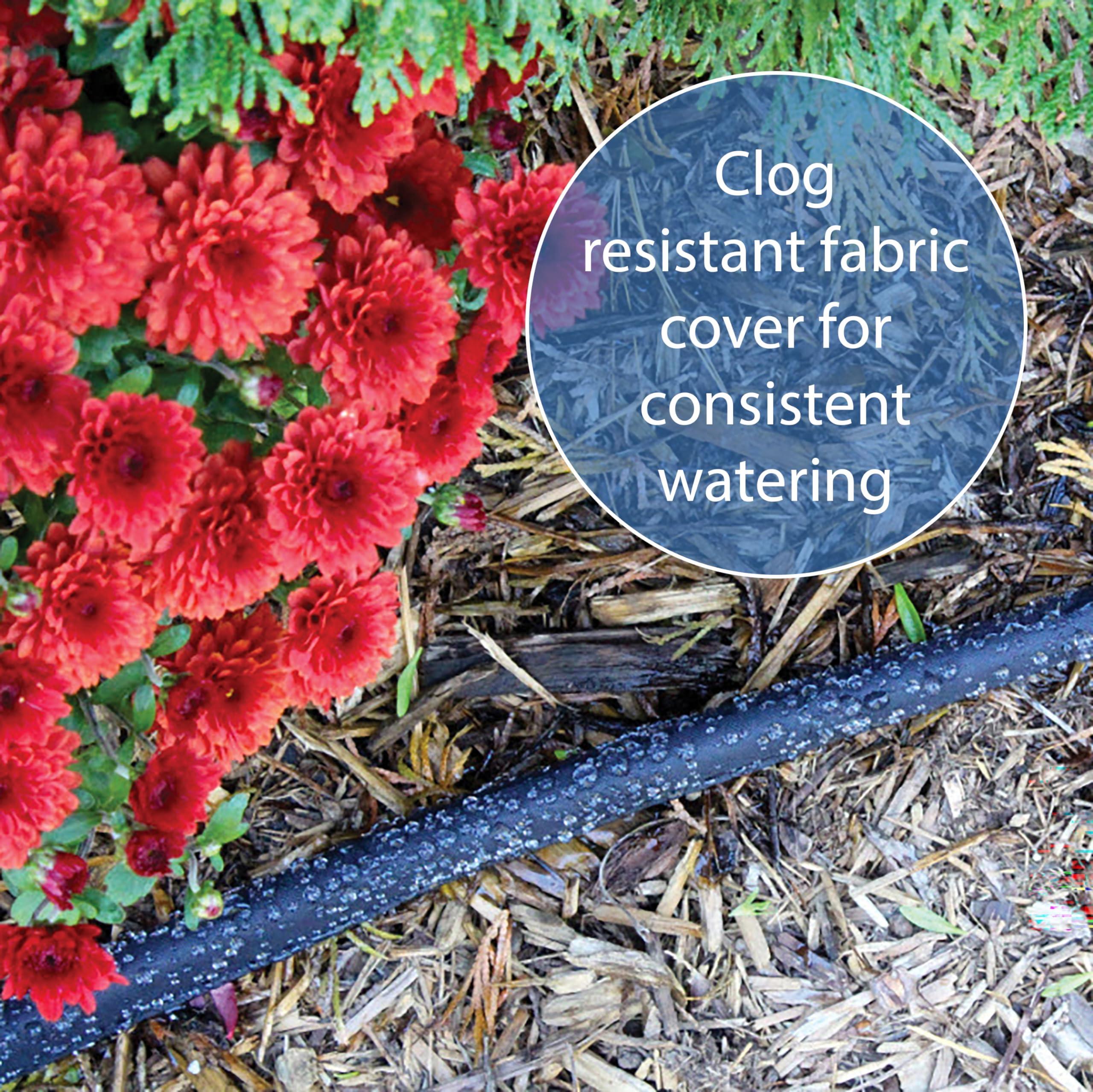 Gilmour 50' Black Flat Weeper Soaker Hose for Garden Beds, Drip Irrigation Outdoor Hose, Flexible Garden Hose for Vegetable Gardens, Flower Beds, Lawns, and Orchards - Image 8