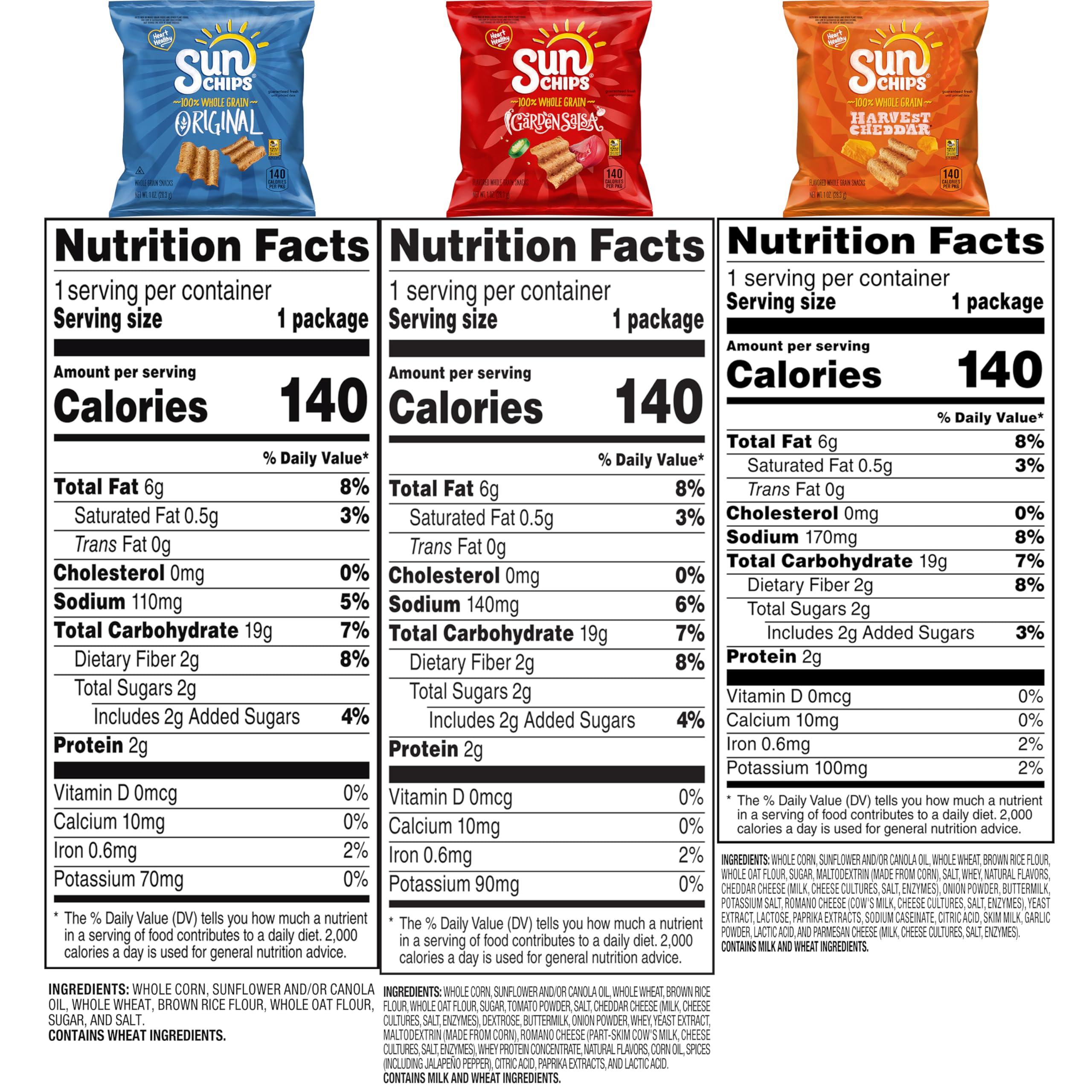 SunChips Multigrain Snacks, Variety Pack, 1 Ounce (Pack of 40) - Image 5