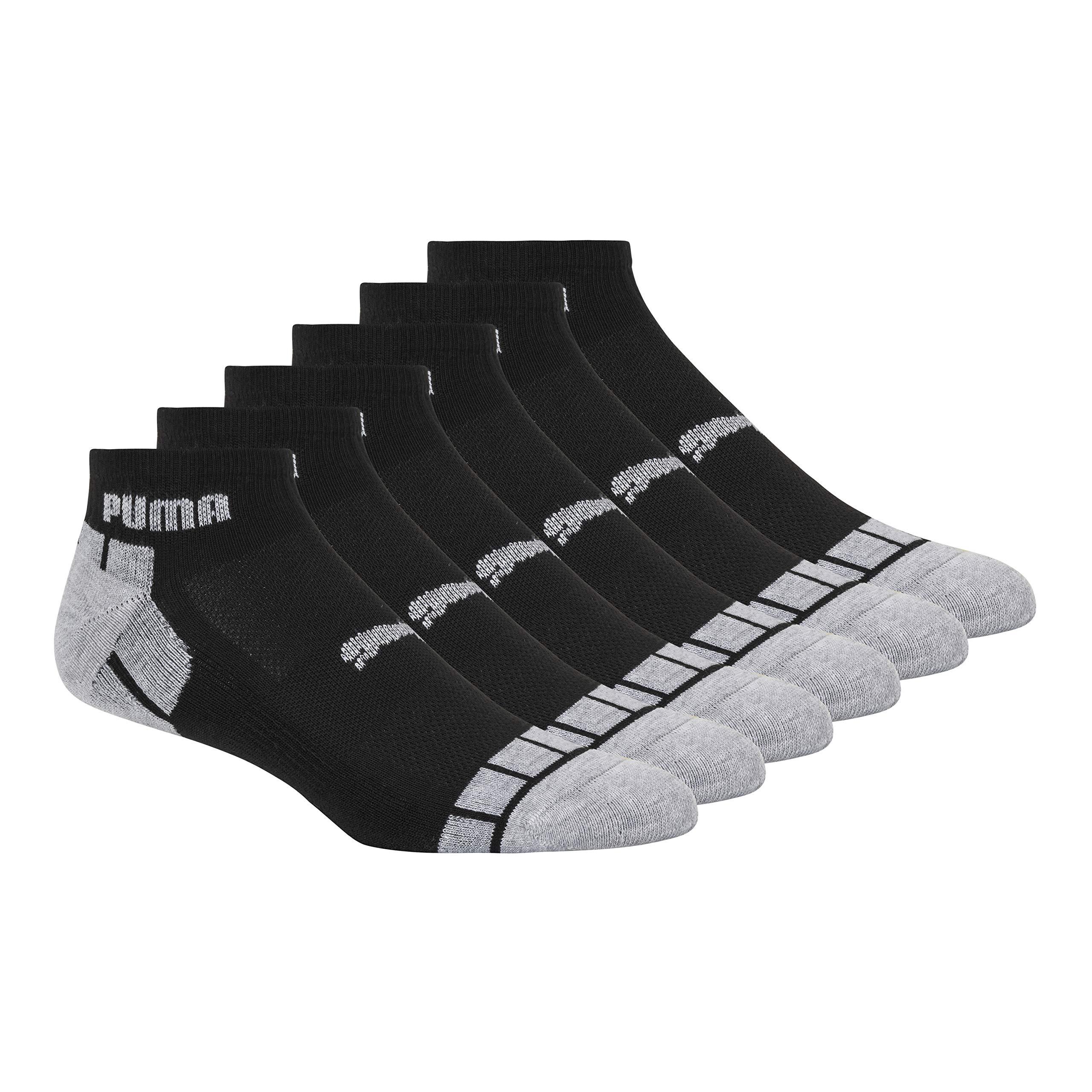PUMA Men's 6 Pack Quarter Crew Socks