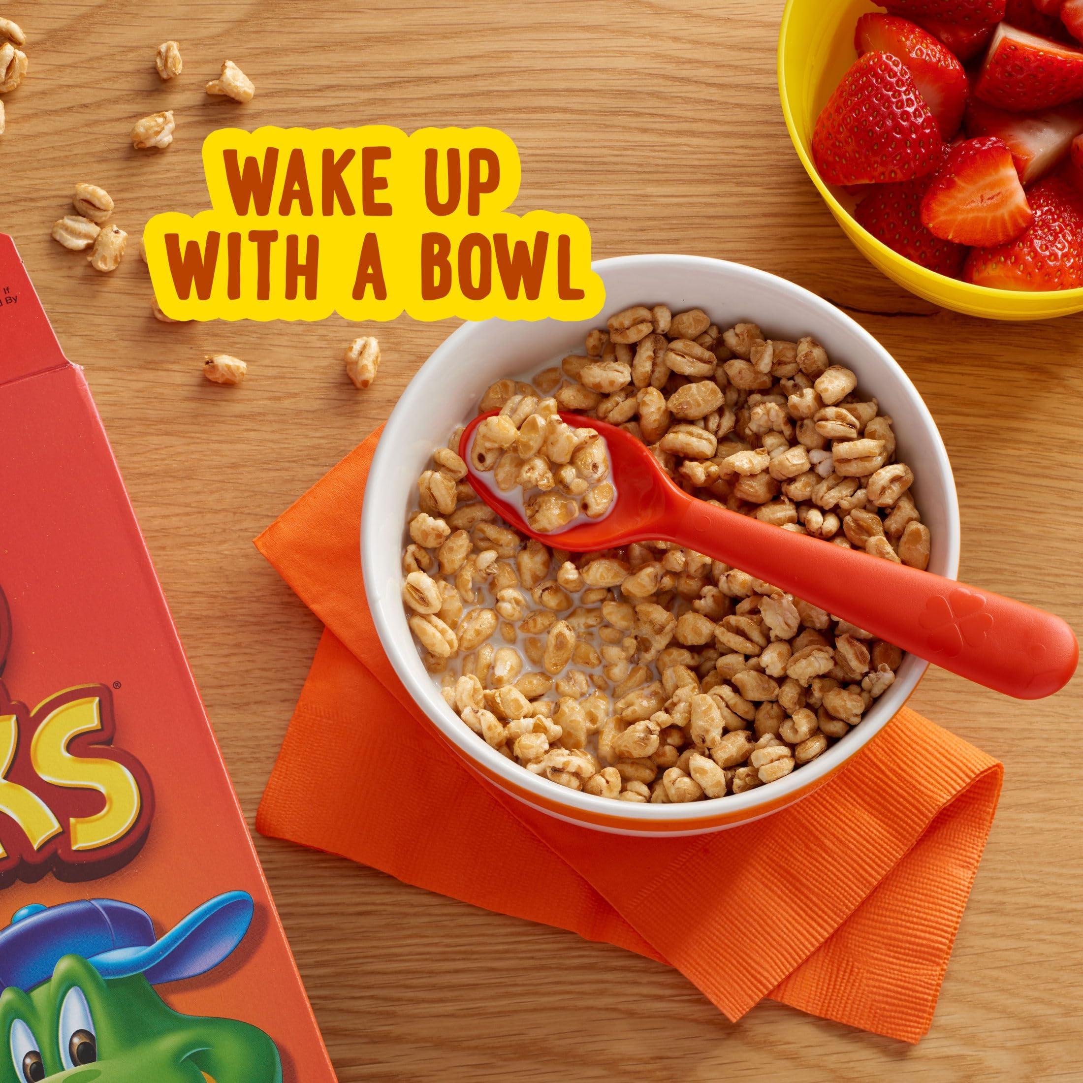 Honey Smacks Breakfast Cereal, Made with Whole Grain, Kids Snacks, Large Size, Original, 15.3oz Box (1 Box) - Image 4
