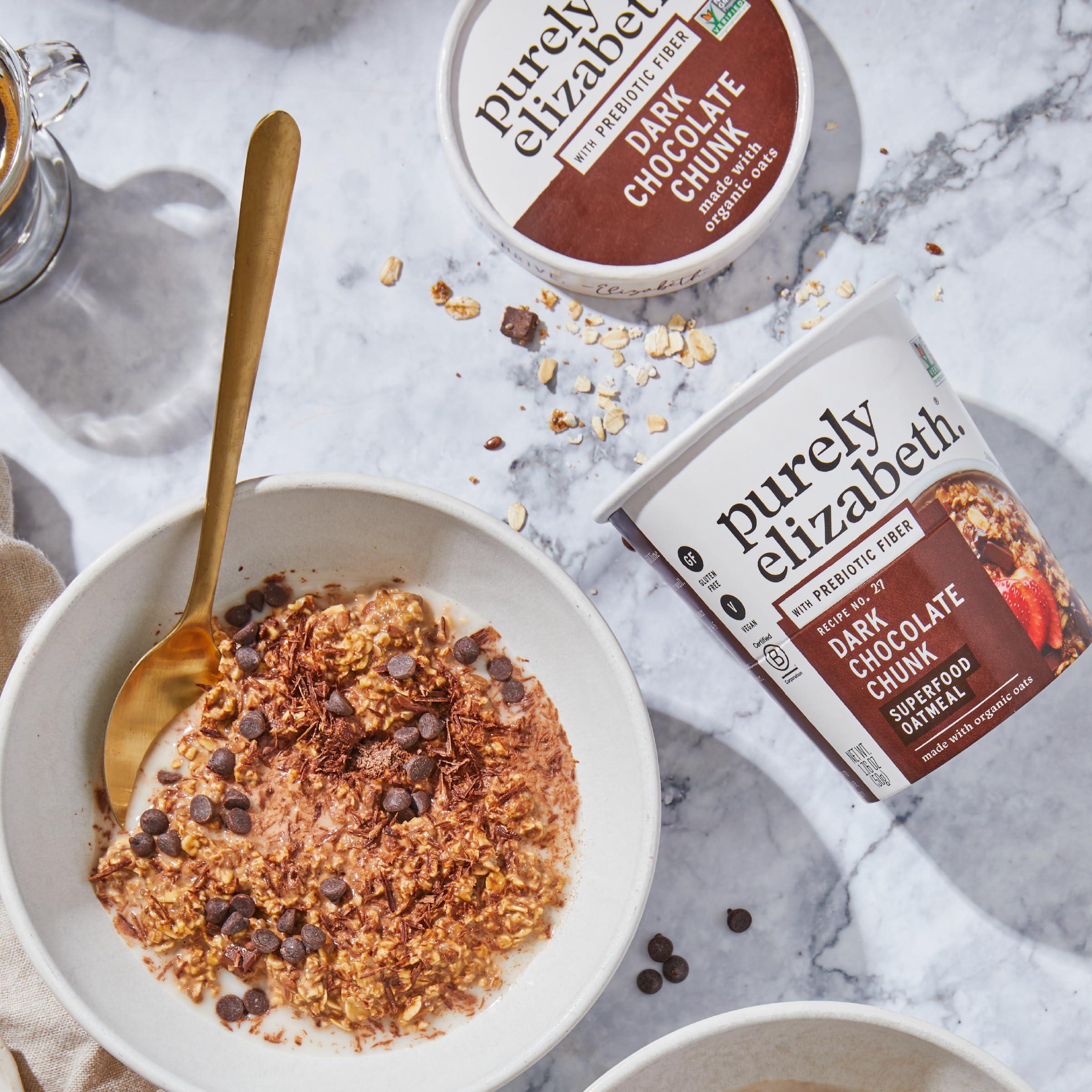 Purely Elizabeth Best Sellers Variety Pack Superfood Oatmeal Cups, Great for Overnight Oats, Gluten-Free, 2 Ounce (Pack of 12) - Image 6