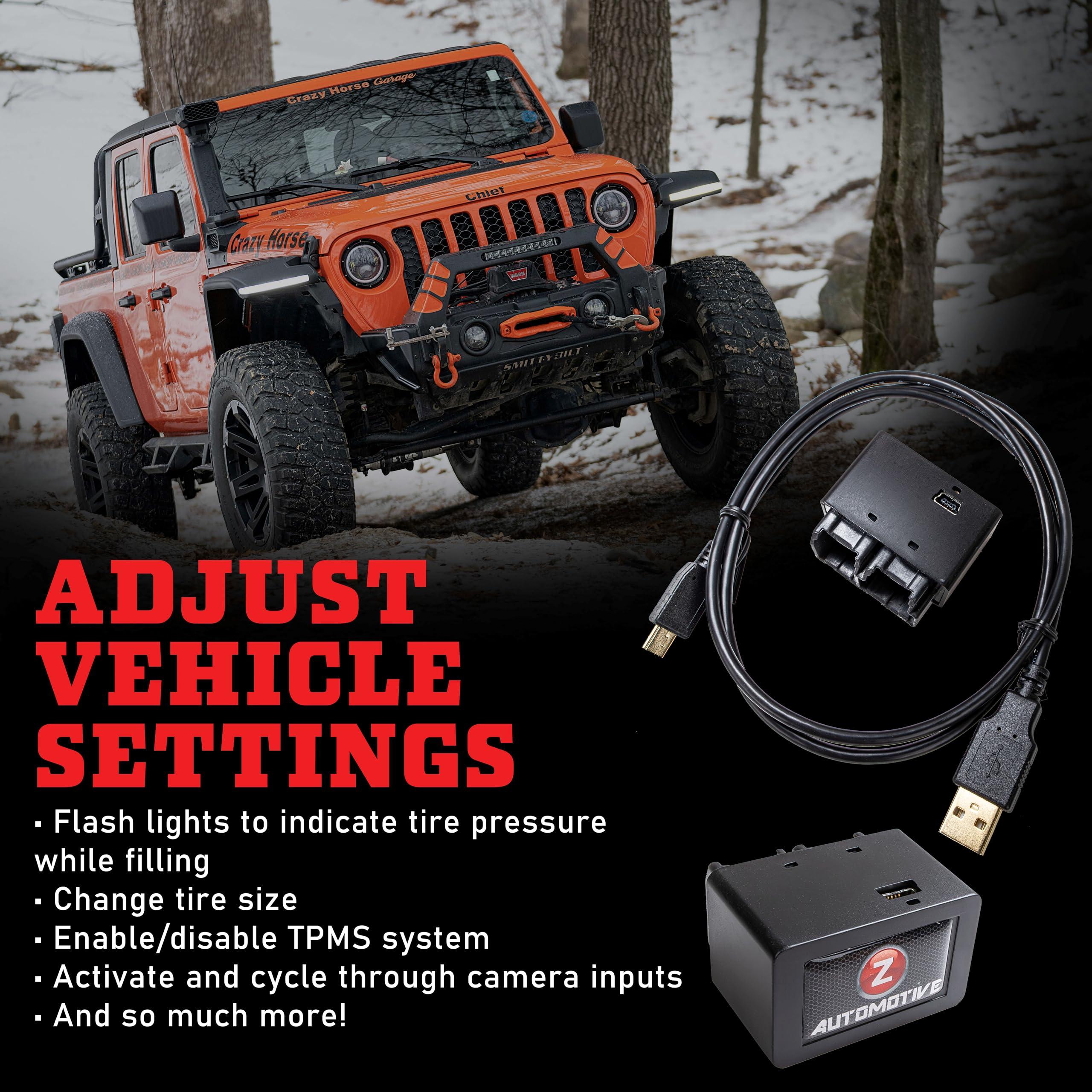 Z Automotive Tazer JL JT Lite Programmer | Fits 2020-2024 Jeep Wrangler JL and 2018-2024 Gladiator JT | Change Tire Size, Gear Ratio, TPMS and More! - Image 2