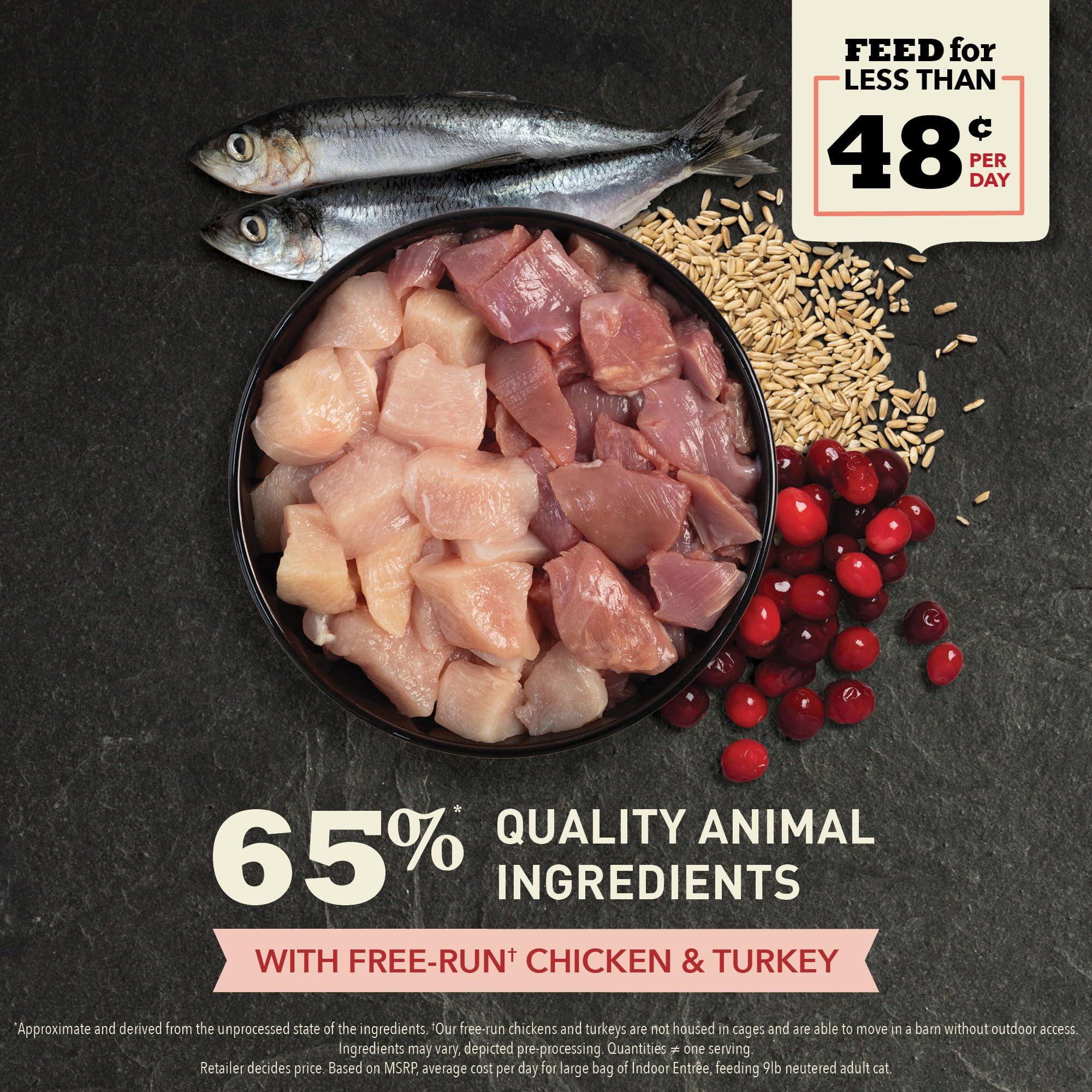 ACANA Indoor Entree Dry Cat Food, Free Run Chicken and Turkey Recipe, 4 lb - Image 3