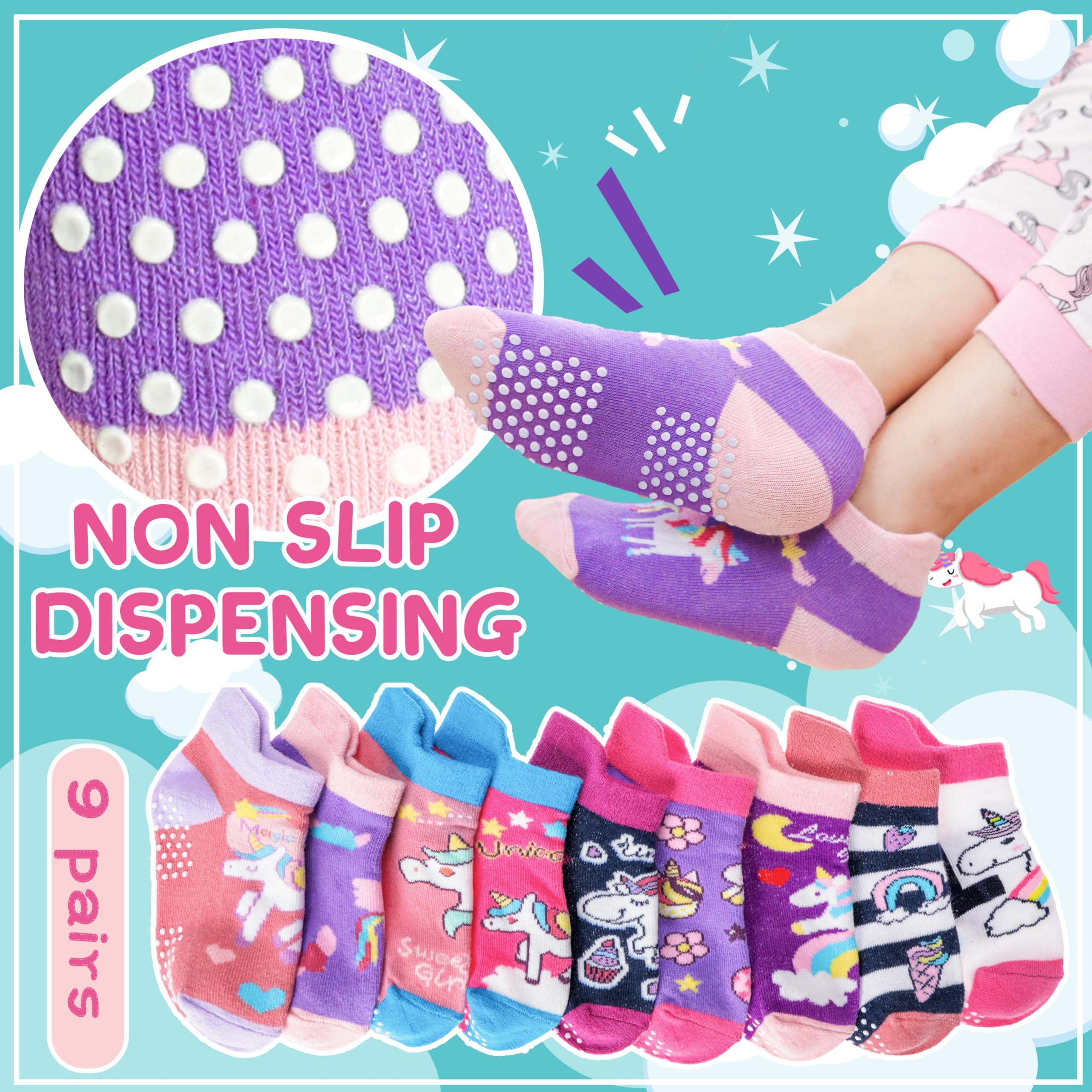 Welwoos Baby Girls Boys Toddlers Grips Socks Kids Non Slip Anti Skid Ankle Cotton No Show Socks with Grippers - Image 6