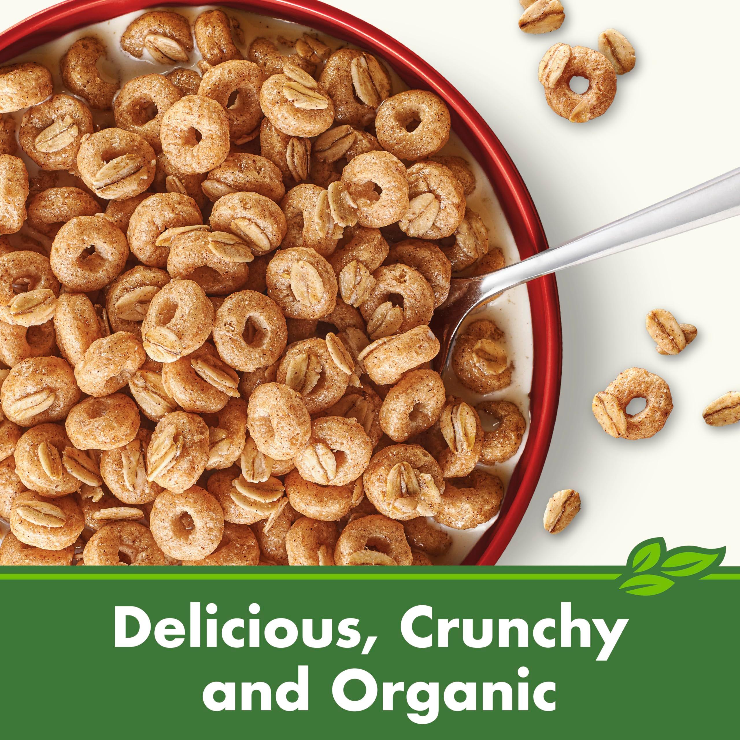 Cascadian Farm Organic Cinnamon Oat Clusters Breakfast Cereal, Made With Whole Grain, Non-GMO, 15 oz - Image 3