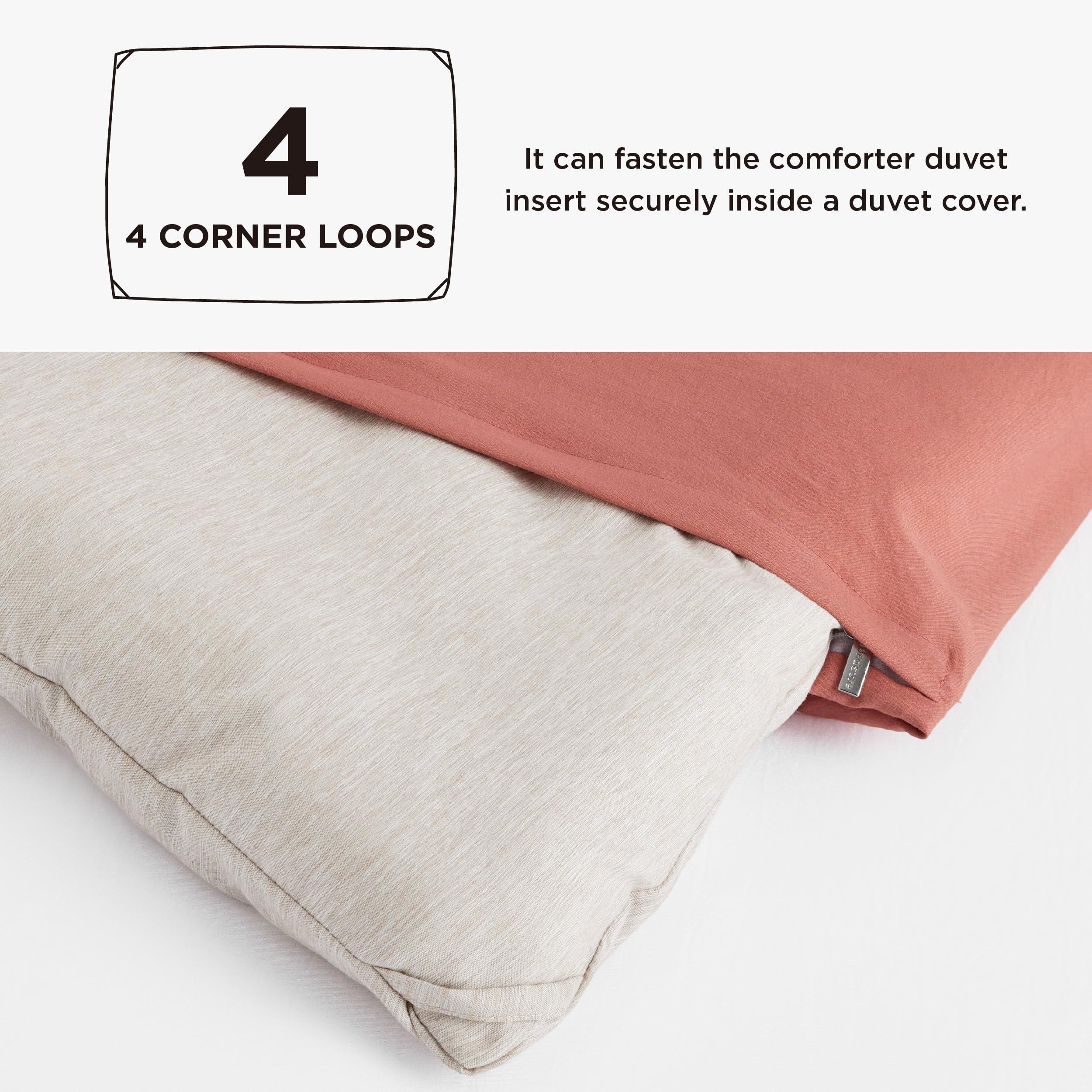 Bedsure Queen Comforter Set - Beige Soft Bedding for All Seasons, Cationic Dyed Bed Set, 3 Pieces, 1 Queen Size Comforter (90"x90") and 2 Pillow Shams (20"x26"+2") - Image 4