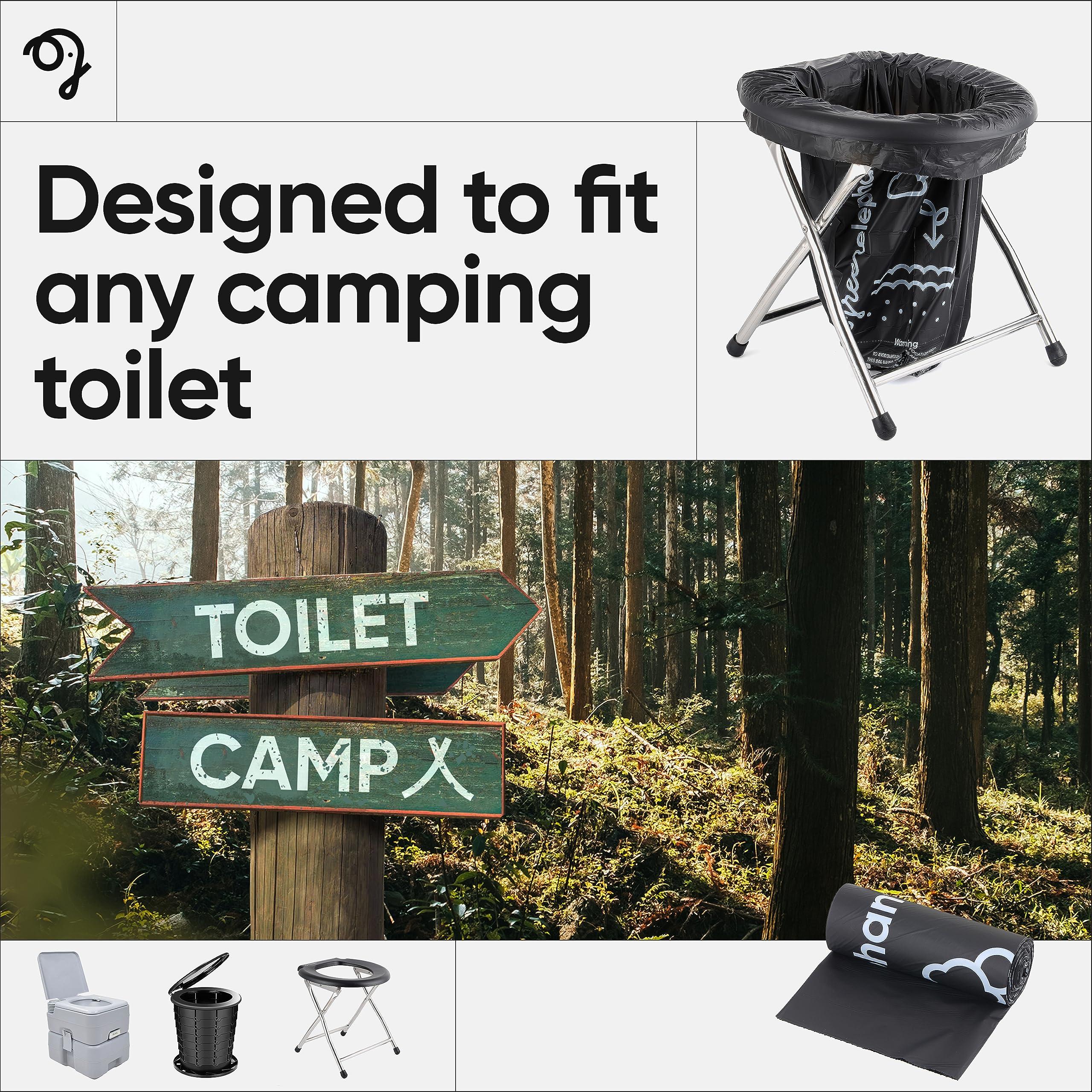Green Elephant Portable Waste Bags – Camping Potty Liners, Biodegradable Sanitary Bags for 5 Gallon Bucket, Outdoor Use, 15 Count, 8 Gal (1 Pack) - Image 2