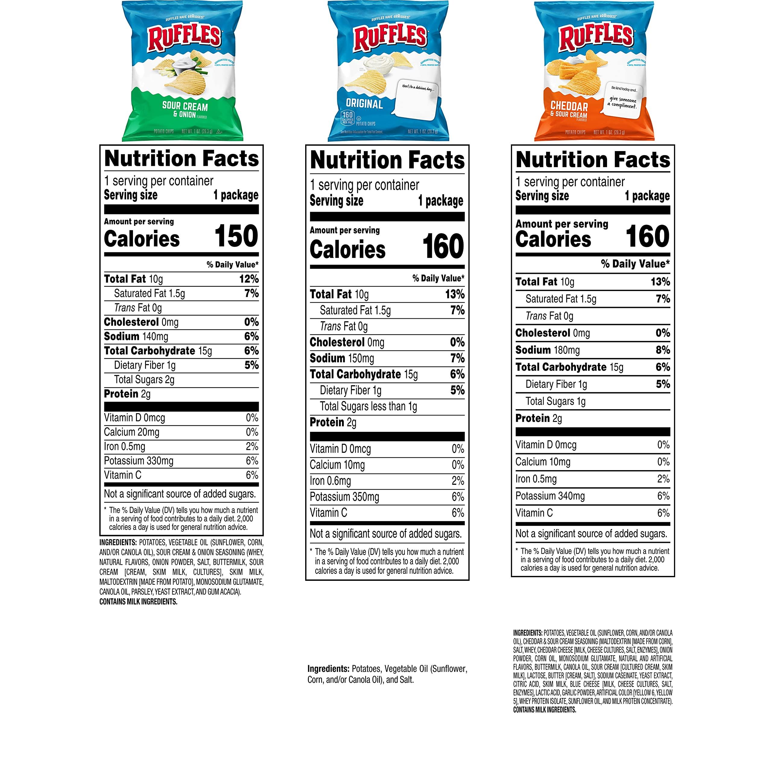 Ruffles Potato Chips Variety Pack, 40 Count - Image 3