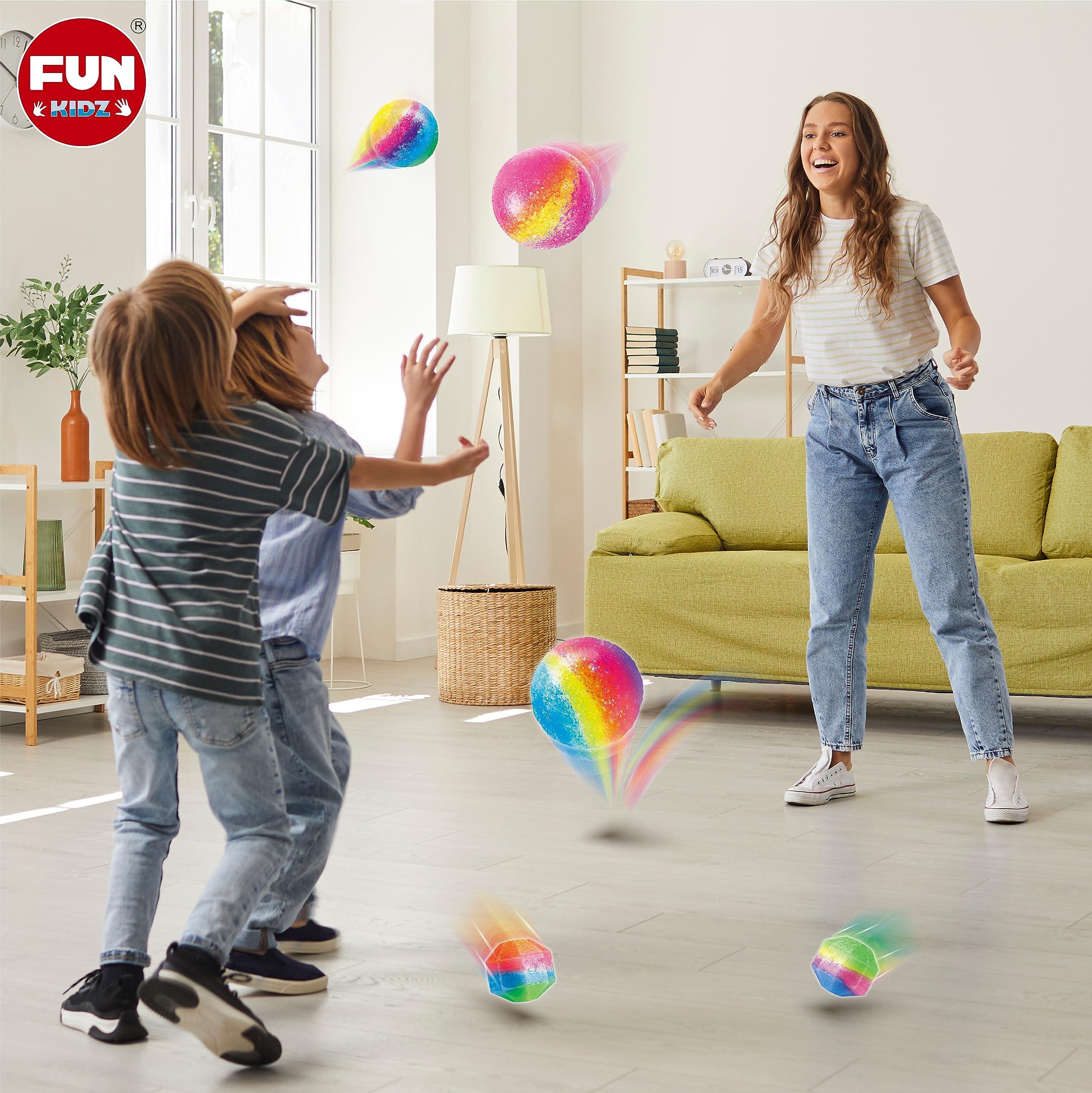 Big Bouncy Ball Kit for Kids, FunKidz DIY Ultimate Magic Bouncy Balls Making Kit Science Craft Projects Birthday Party Activities for Boys Girls Ages 6-12 Includes Tennis Size Ball Model and Powder - Image 9