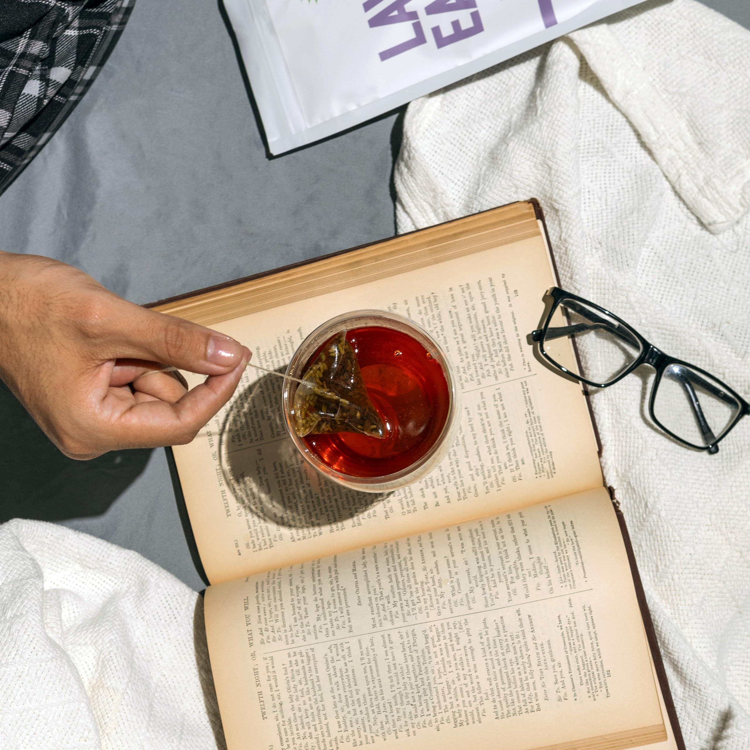 Lavender Earl Grey Black Tea - 100% Certified Organic - 50 Pyramid Tea Bags Sachets in a Resealable Bag - Image 3