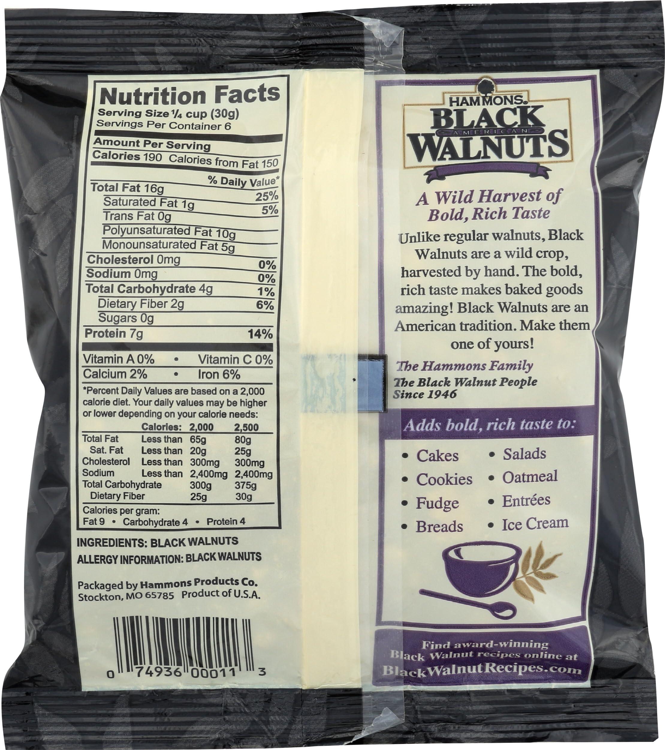 Hammons Black Walnuts, Fancy Large, 8 Oz, Highest Protein Nut, Non-GMO, Naturally Gluten-Free, Top Keto Nut, Natural, 8 Oz - Image 2