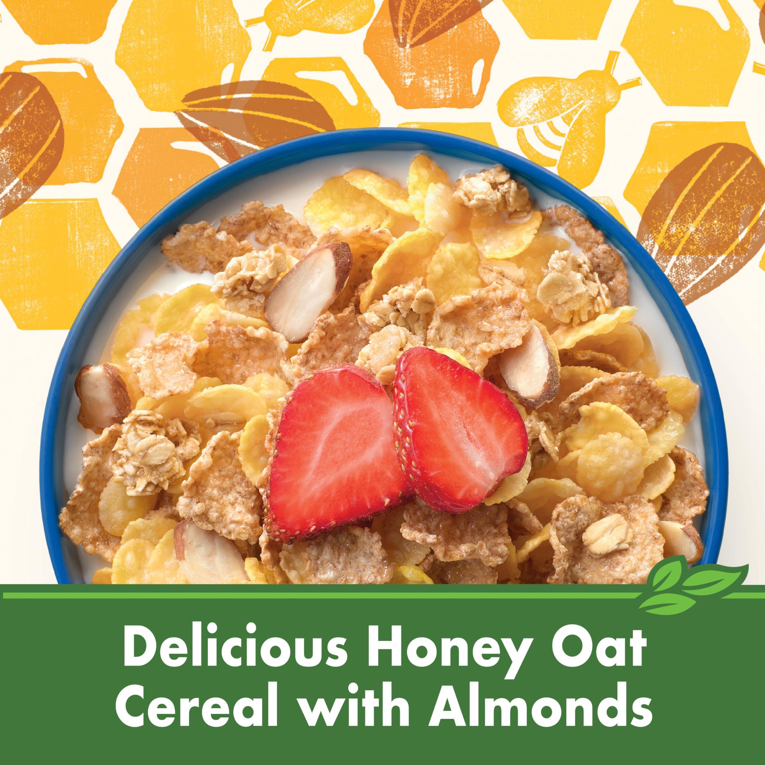 Cascadian Farm Organic Honey Oat Crunch Cereal With Almonds, Non-GMO, 14.4 oz. - Image 4