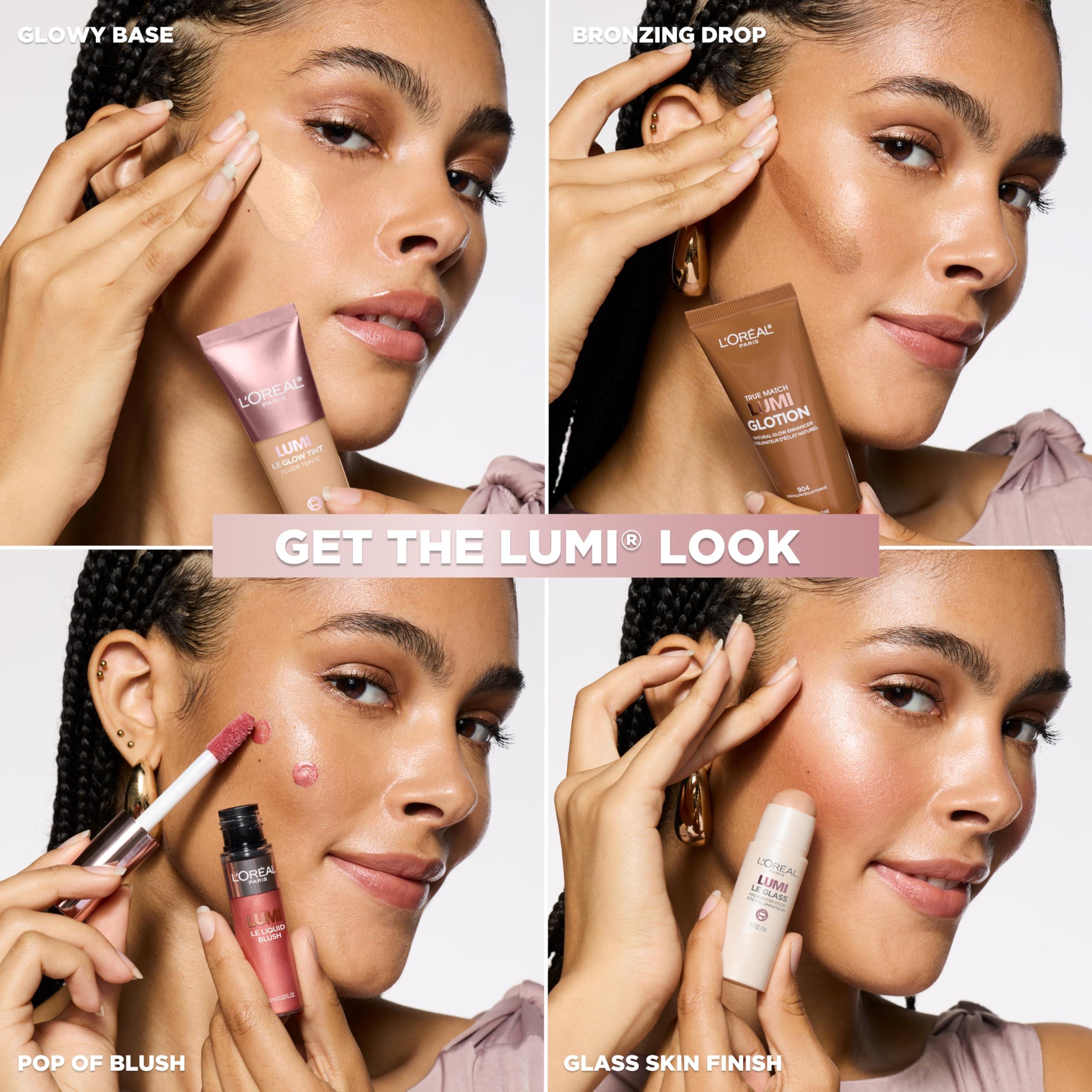 L'Oreal Paris Makeup True Match Lumi Glotion, Natural Glow Enhancer, Illuminator Highlighter, Bronzing Drops For a Sun-Kissed Glow, 901 Fair - Image 11