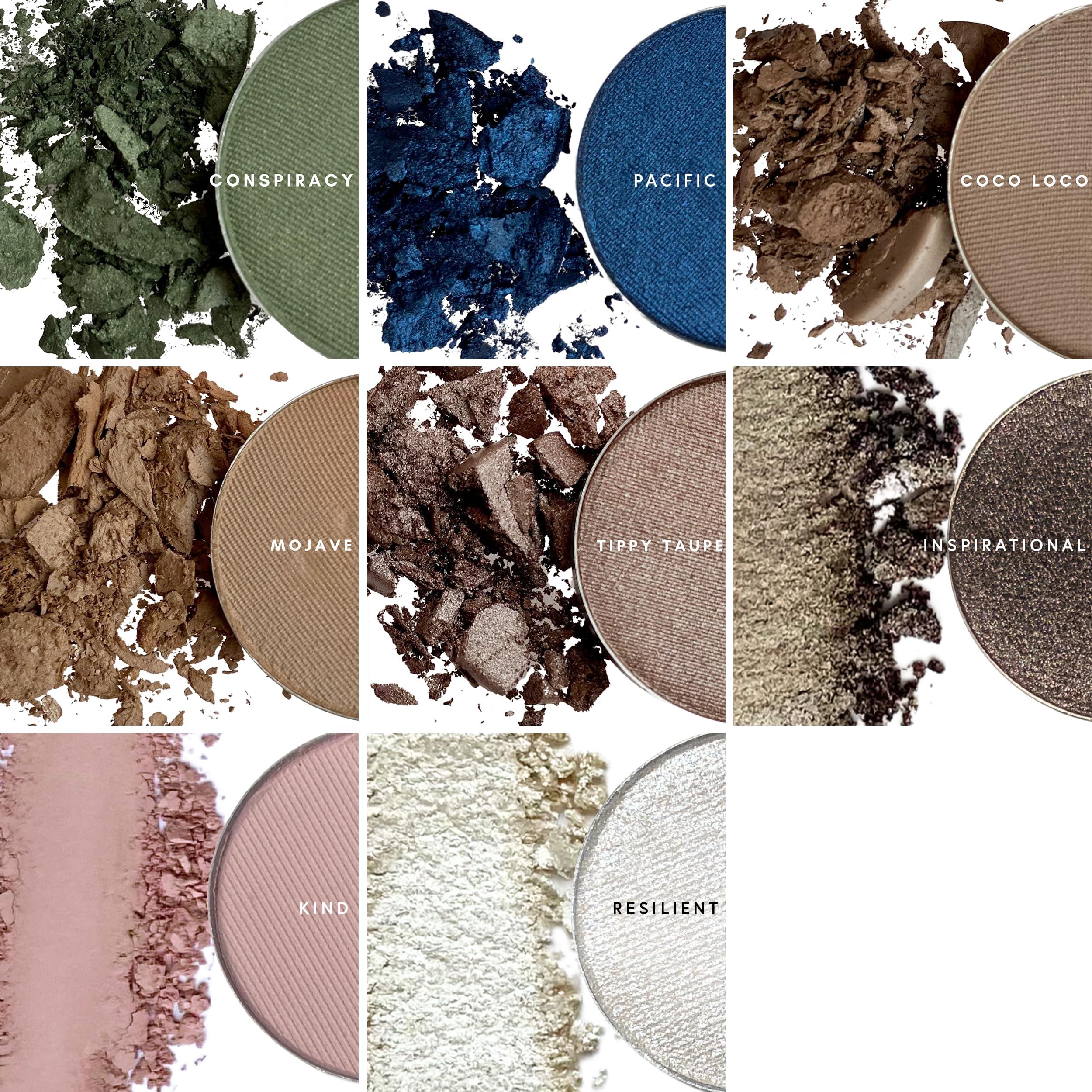 Honeybee Gardens Pressed Powder Eye Shadow Single Refill, Ninja Kitty, Pale Shimmering Champagne Pink, Long-Wearing, Creaseproof Mineral Color With Botanicals, 1.2g - Image 8
