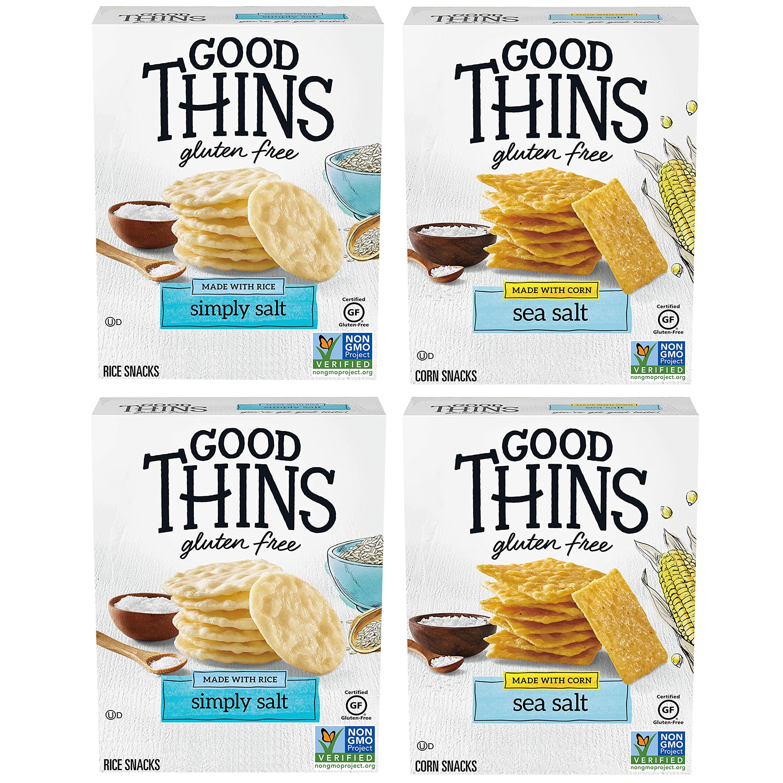 GOOD THINS Rice & Corn Snacks Gluten Free Crackers Variety Pack, Bulk Snack Crackers, 4 Boxes - Image 13