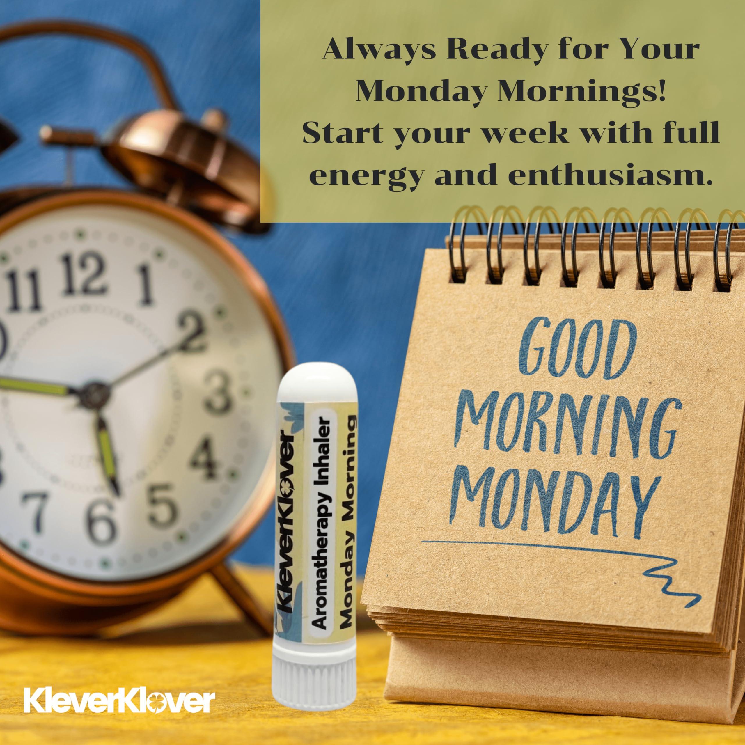 KLEVERKLOVER Aromatherapy Nasal Inhaler Stick (2 Pcs) - Monday Morning & Dreamy Night | Daily Routine - Relaxation, Natural Calm, Sleep Aid, Refresh & Mood Uplift with 100% Natural Essential Oils - Image 5