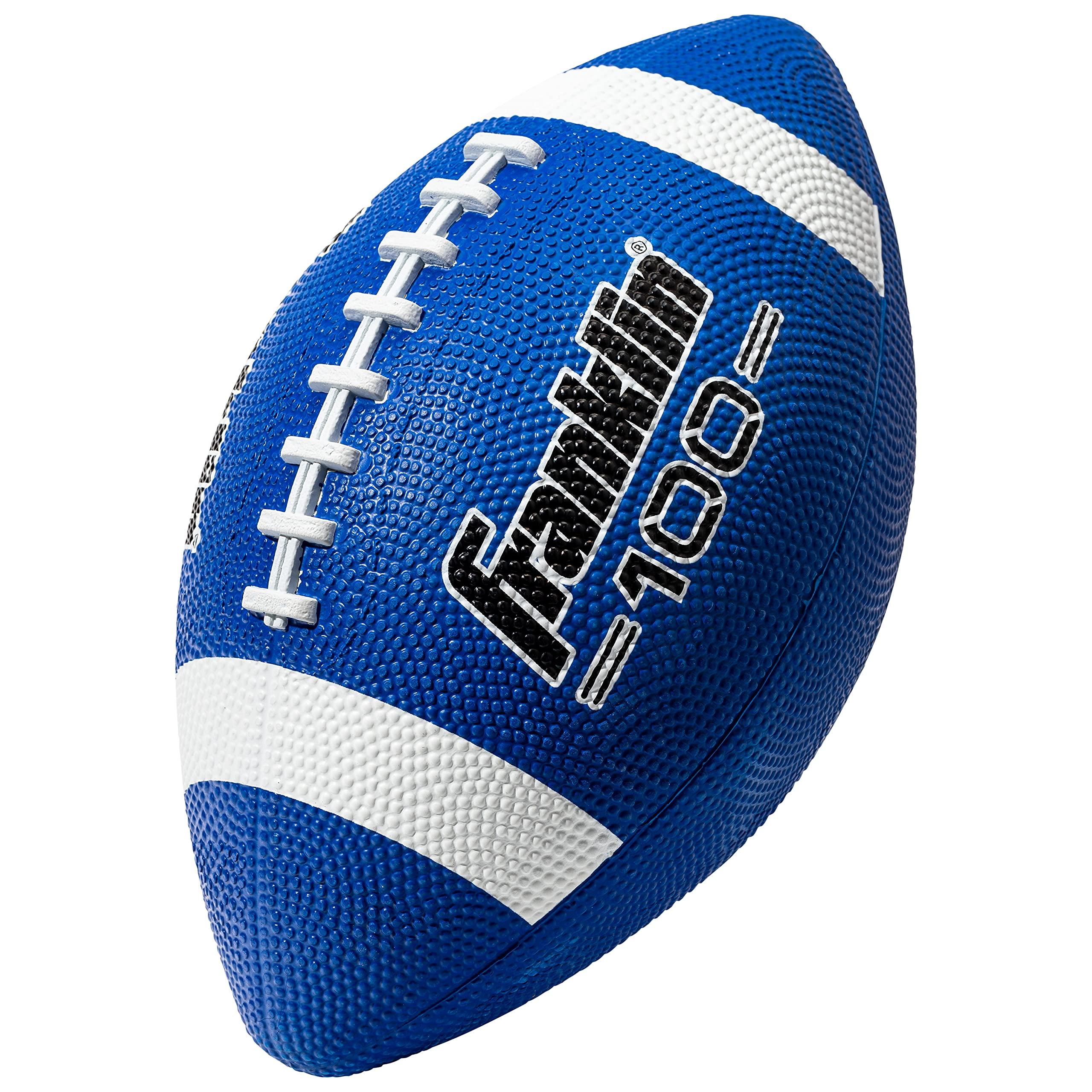 Franklin Sports Kids Junior Grip-Rite Youth Junior Size Rubber Footballs - Peewee Kids Durable Outdoor Footballs - Single & Bulk Packs Available