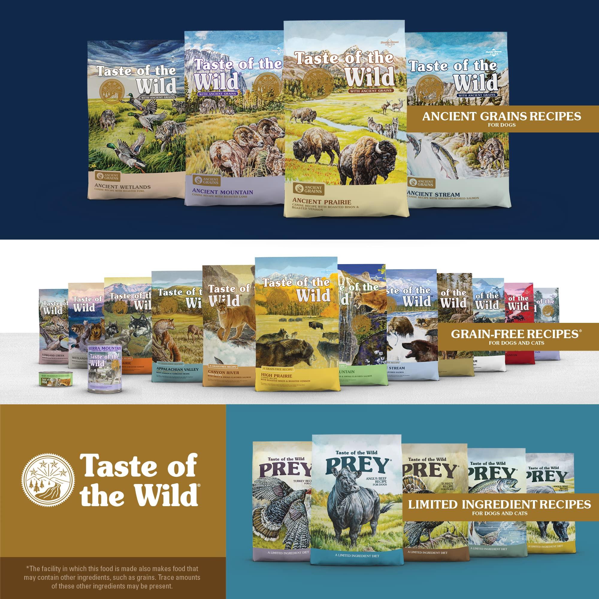 Taste of the Wild with Ancient Grains, Ancient Prairie Canine Recipe with Roasted Bison and Venison Dry Dog Food, Made with High Protein from Real Meat and Guaranteed Nutrients and Probiotics 28lb - Image 8