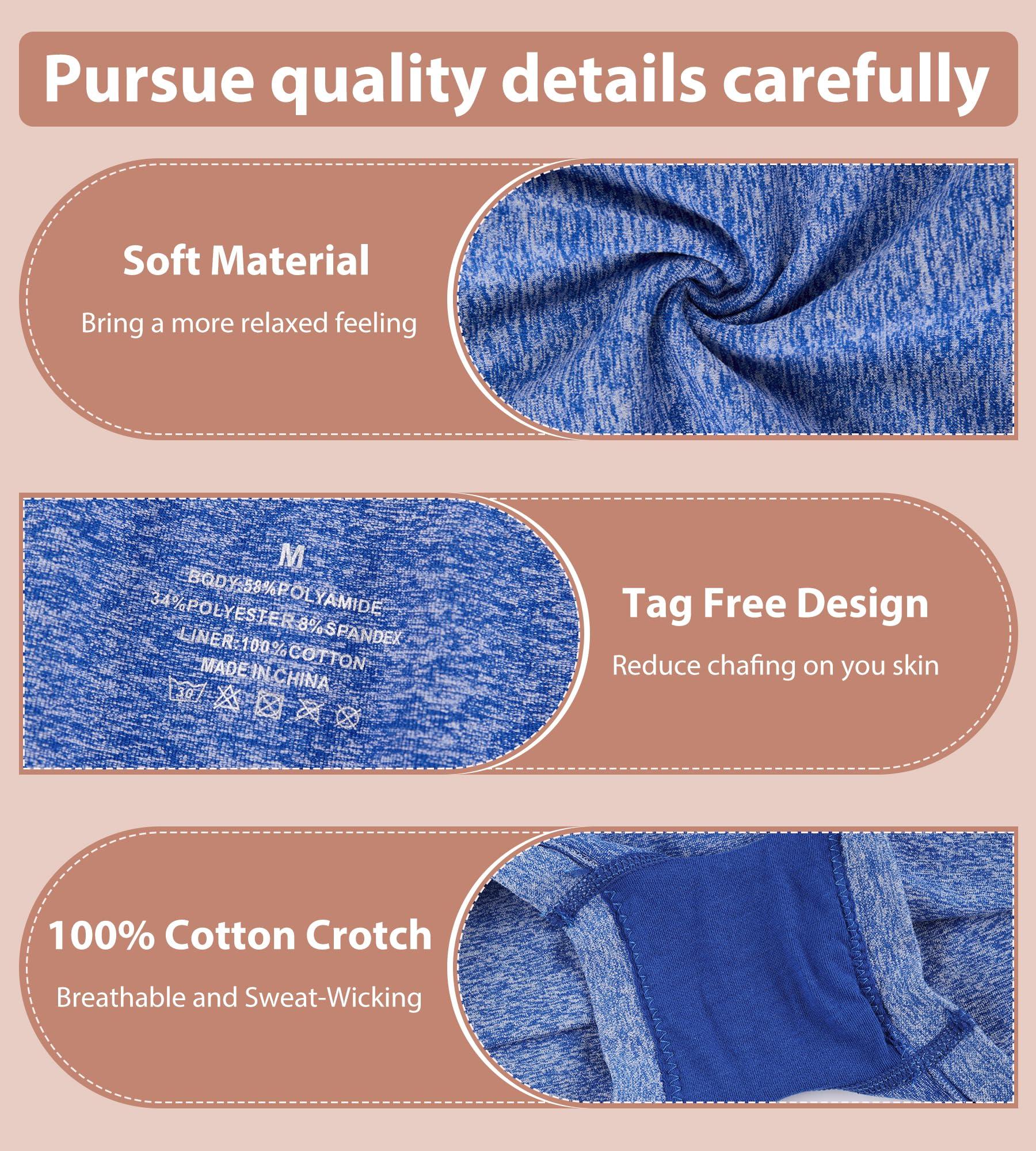 dmuveo Womens Boys Shorts Underwear Seamless Full Coverage Briefs Soft Stretch Boxer Shorts For Women Multipack - Image 4